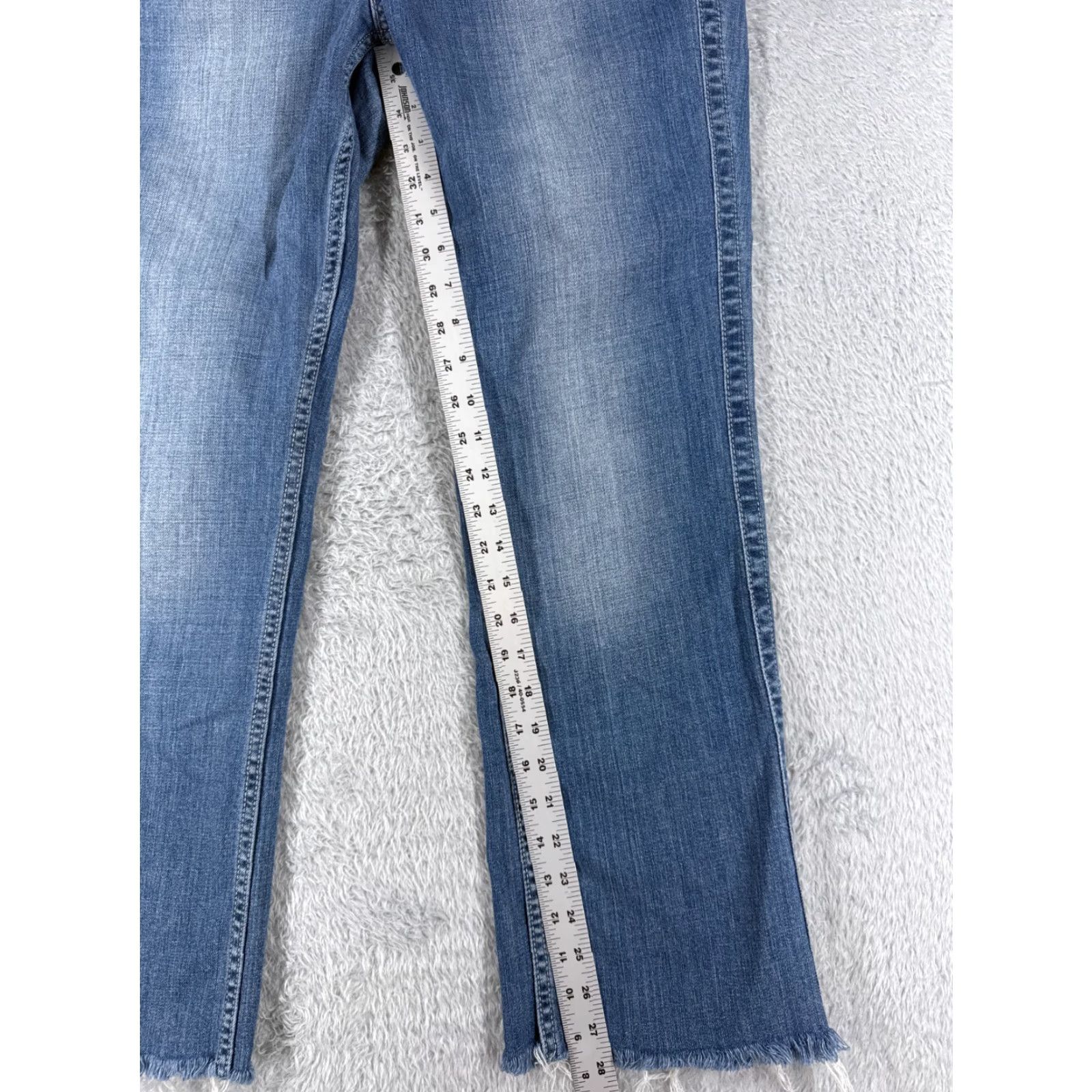 Calvin Klein Calvin Klein Women's Bootcut Jeans Size 12 Blue Denim Mid Rise 30x29 Regular Fit Size 34" / US 12 / IT 48 - 7 Thumbnail