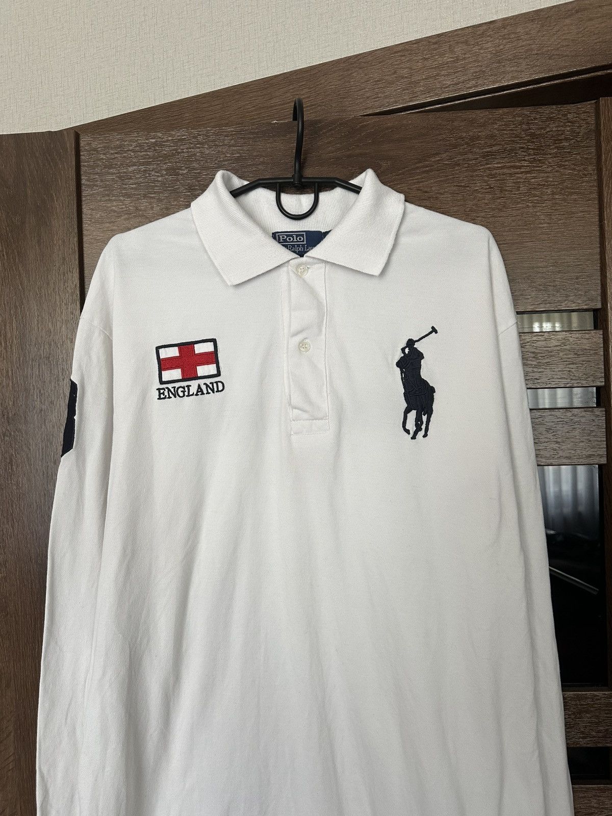 Polo Ralph Lauren Ralph Lauren England Polo RL Long Sleeve T-Shirt Vintage 90s Size US XXL / EU 58 / 5 - 4 Thumbnail