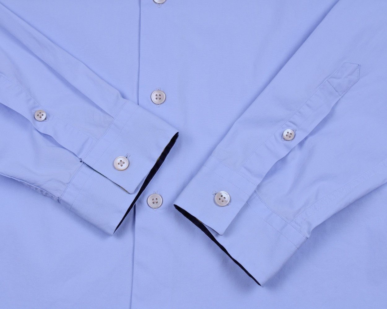 Designer × Paul Smith PAUL SMITH Blue Sky Long Sleeve Shirt Size US S / EU 44-46 / 1 - 7 Thumbnail