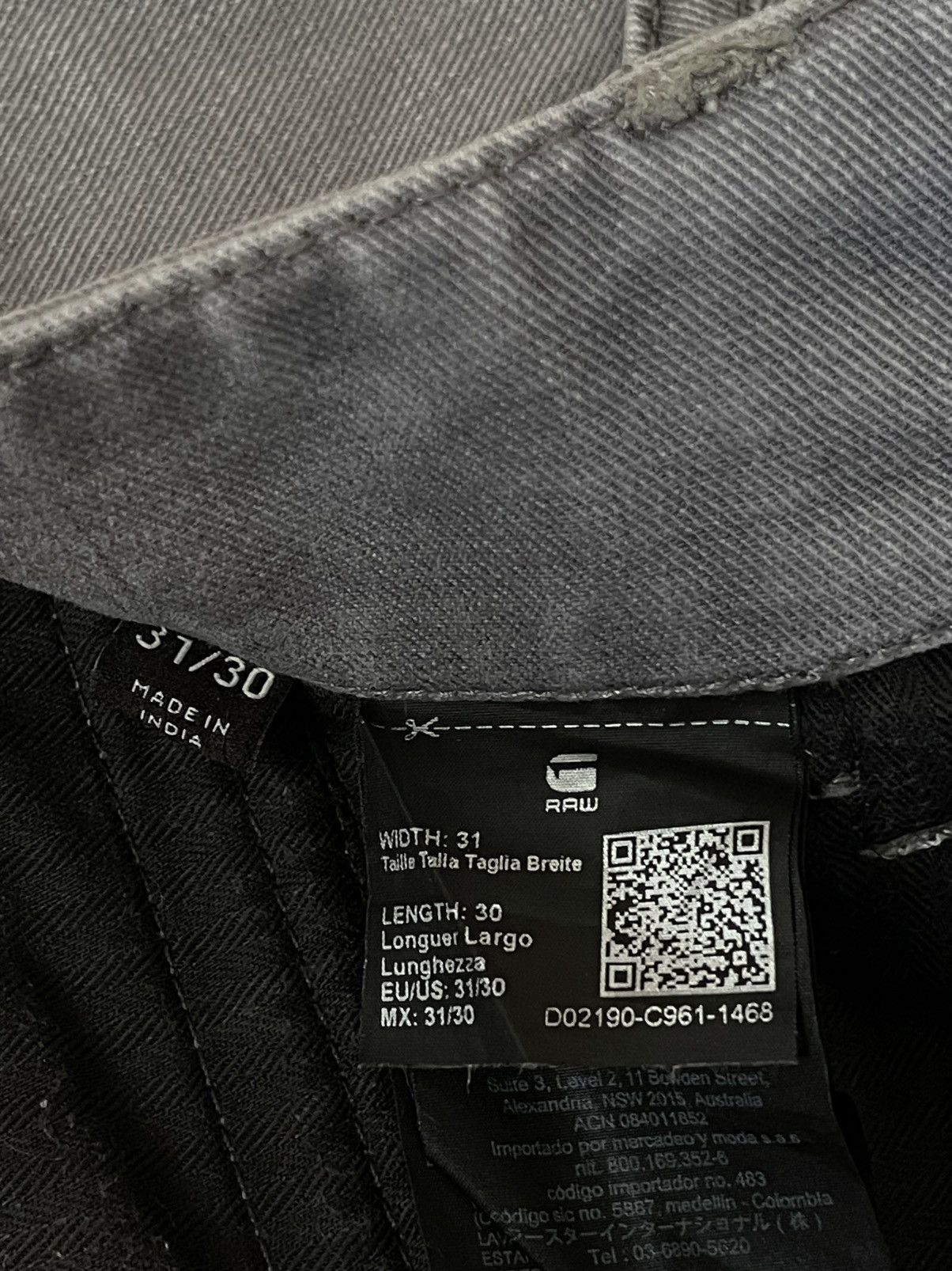 G-Star G-Star Rovic Zip 3D Regular Tapered Gray Cargo Pants Size US 31 - 8 Thumbnail