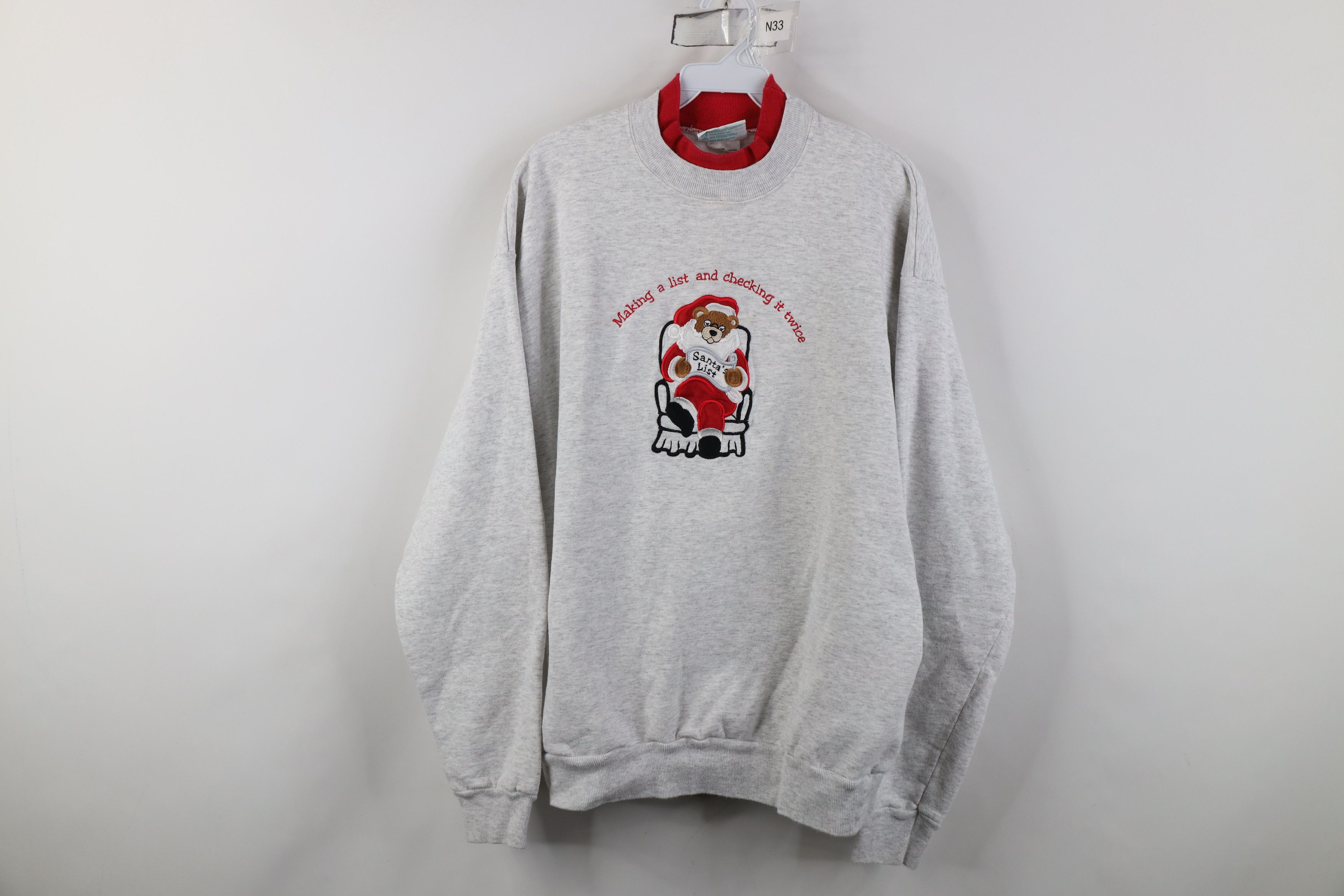Vintage Vintage 90s Streetwear Babydoll Santa Christmas Sweatshirt Size XL / US 12-14 / IT 48-50 - 1 Thumbnail