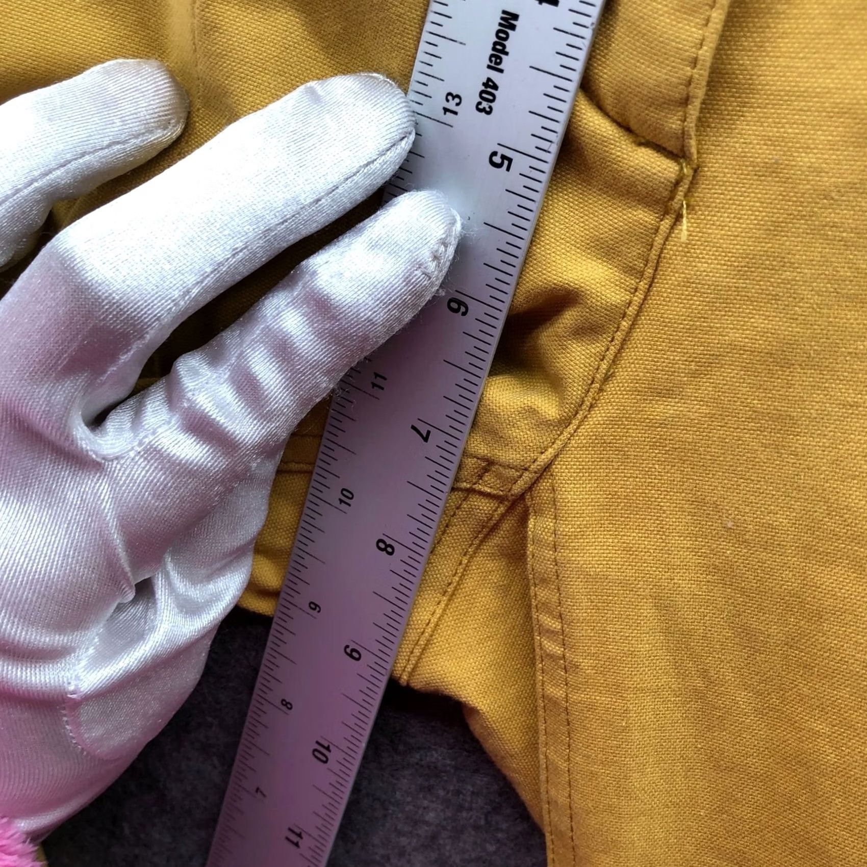 Theory Theory Slim Zip Ankle Pants Womens 0 Mustard Yellow Cotton Blend Trouser Low Rise Skinny Inseam 26.5 in Size 25" / US 0 / IT 36 - 6 Thumbnail