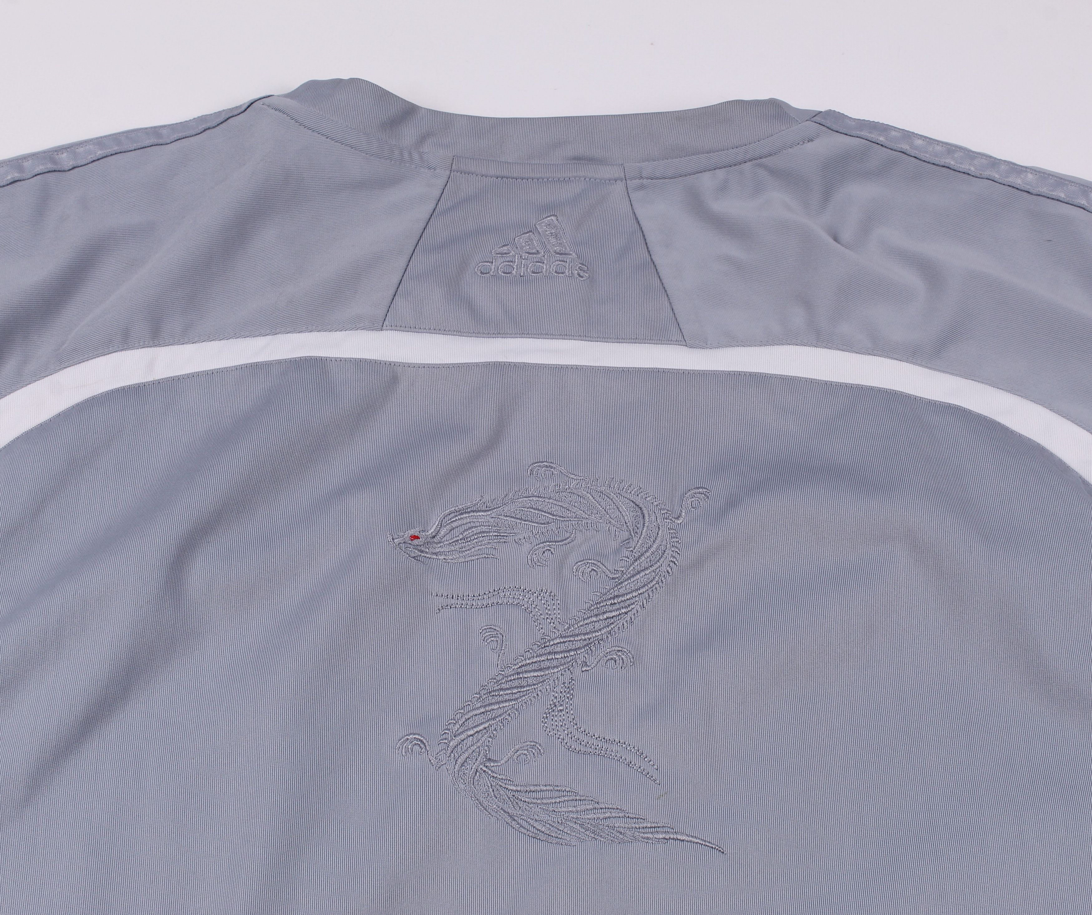 Adidas Vintage 00's Adidas Dragon Embroidered Jersey T-shirt Size US L / EU 52-54 / 3 - 7 Thumbnail