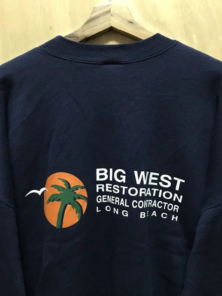 Hanes Vintage 90's Hanes Big West Sweatshirts Size US XXL / EU 58 / 5 - 4 Thumbnail