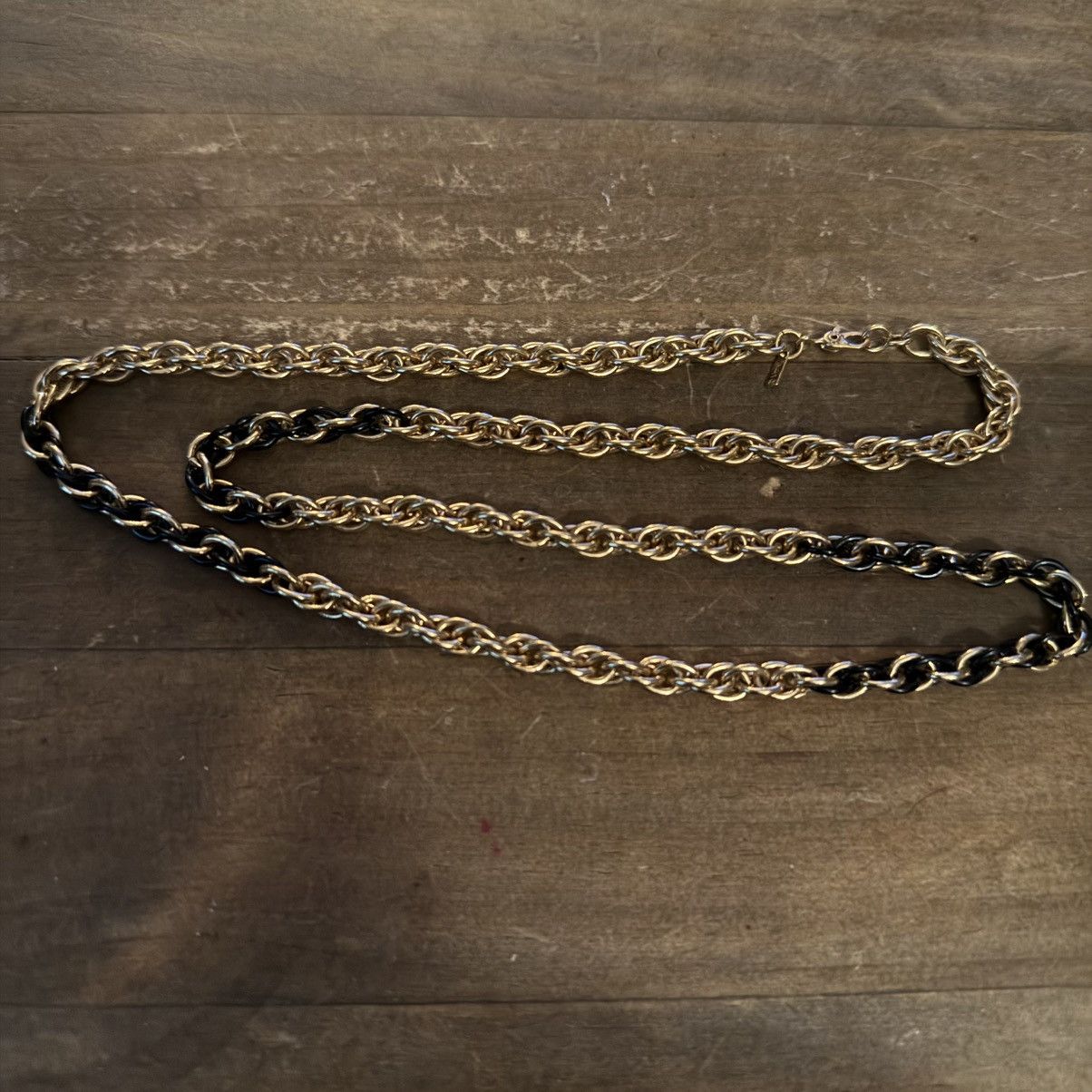 Monet Vintage Monet gold and black rope chain necklace Size ONE SIZE - 2 Thumbnail
