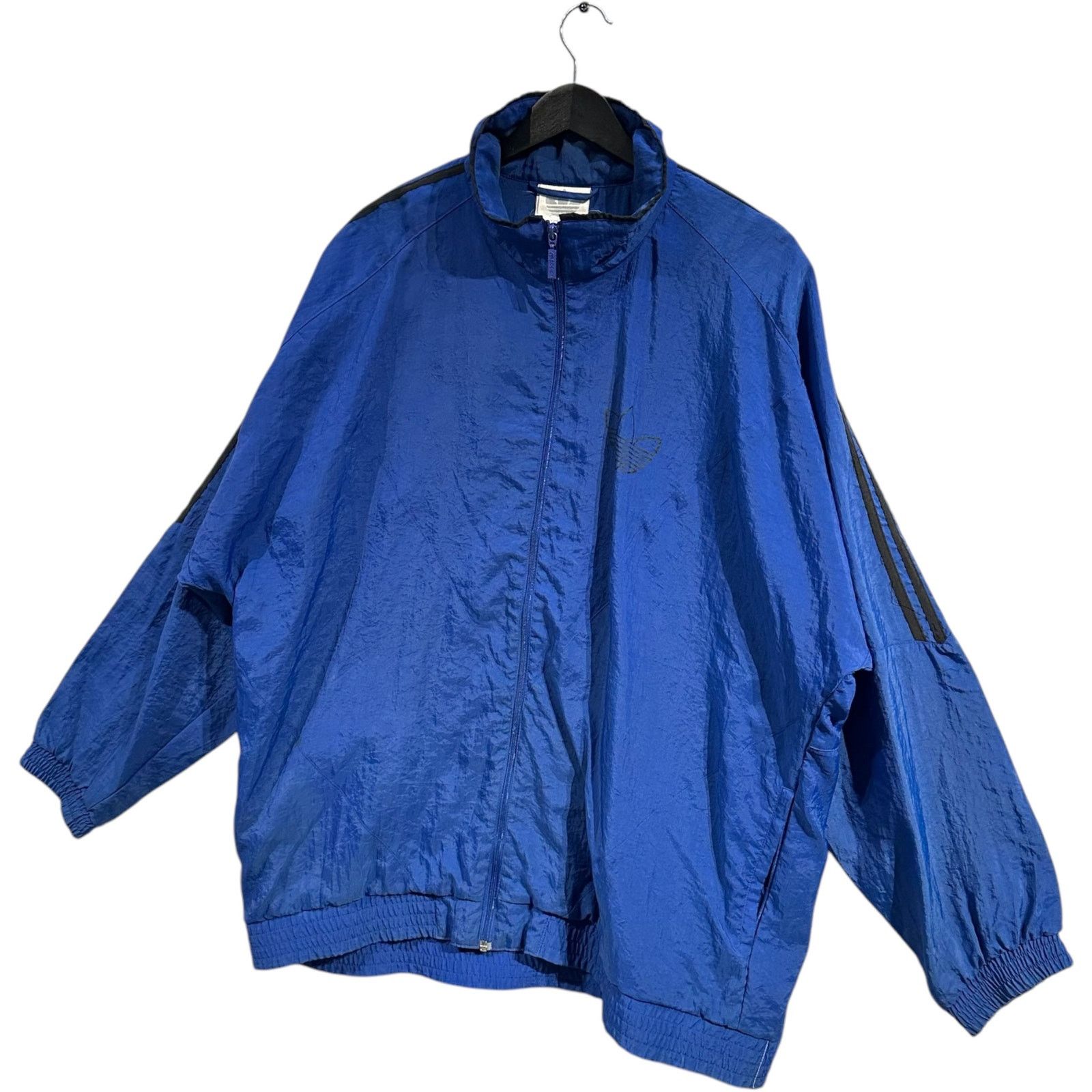 Adidas Vintage Adidas 3 Stipes Full Zip Windbreaker XL Size US XL / EU 56 / 4 - 4 Thumbnail