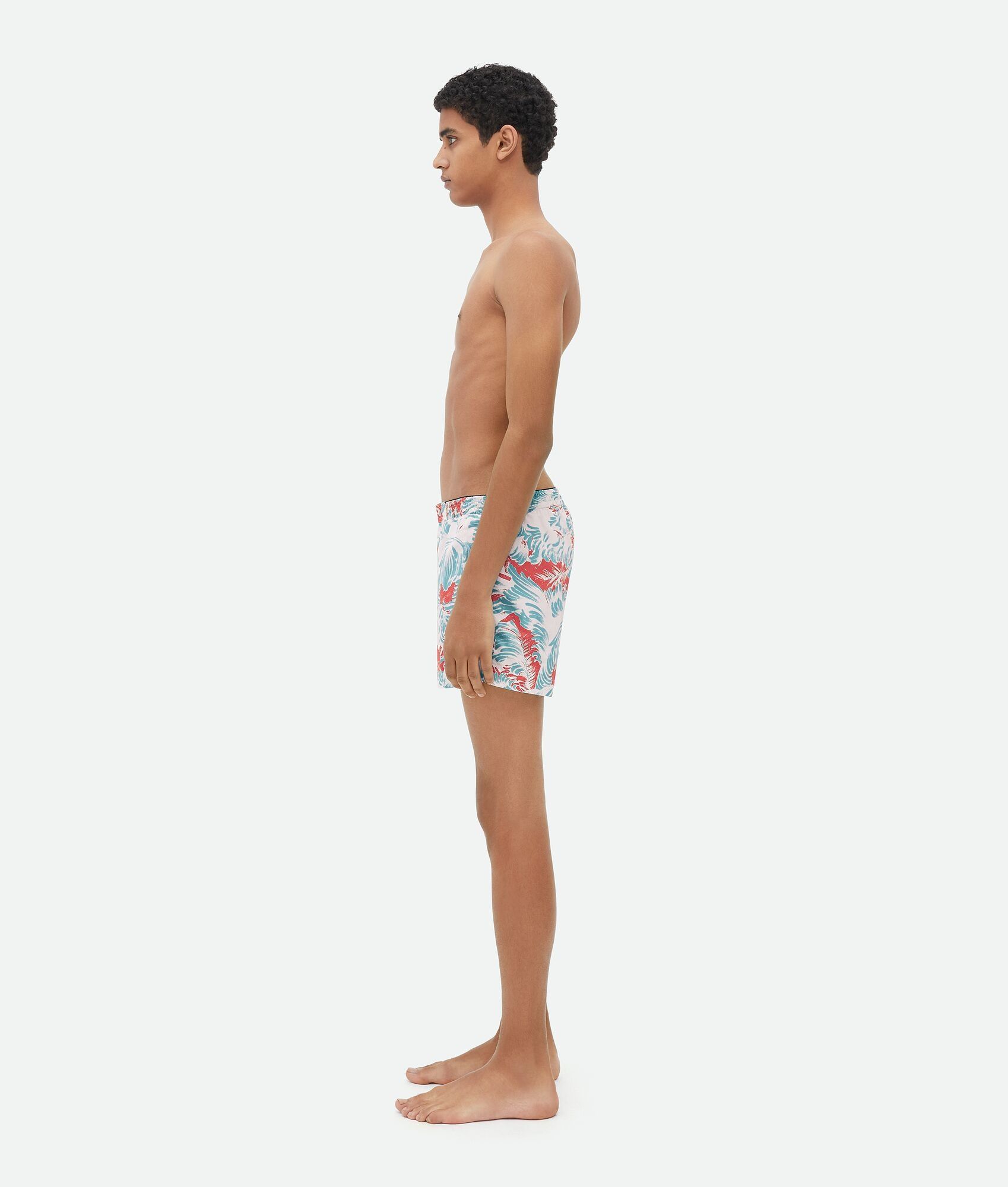 Bottega Veneta o1n1vont1224 Printed Nylon Swim Shorts in Multicolor Size US 32 / EU 48 - 2 Thumbnail