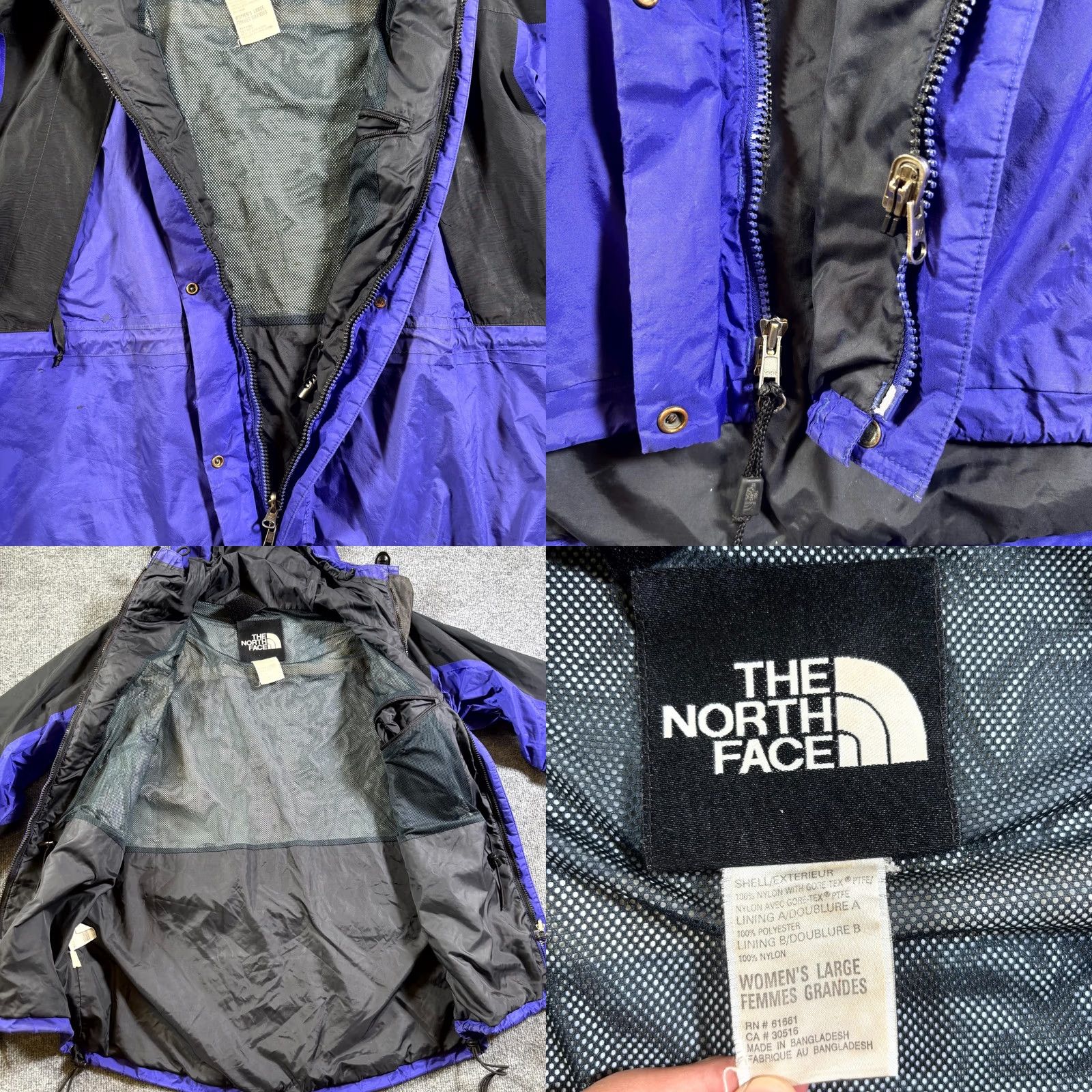 The North Face The North Face Windbreaker Jacket Womens L Blue Polyester Zip-Up Size L / US 10 / IT 46 - 10 Thumbnail