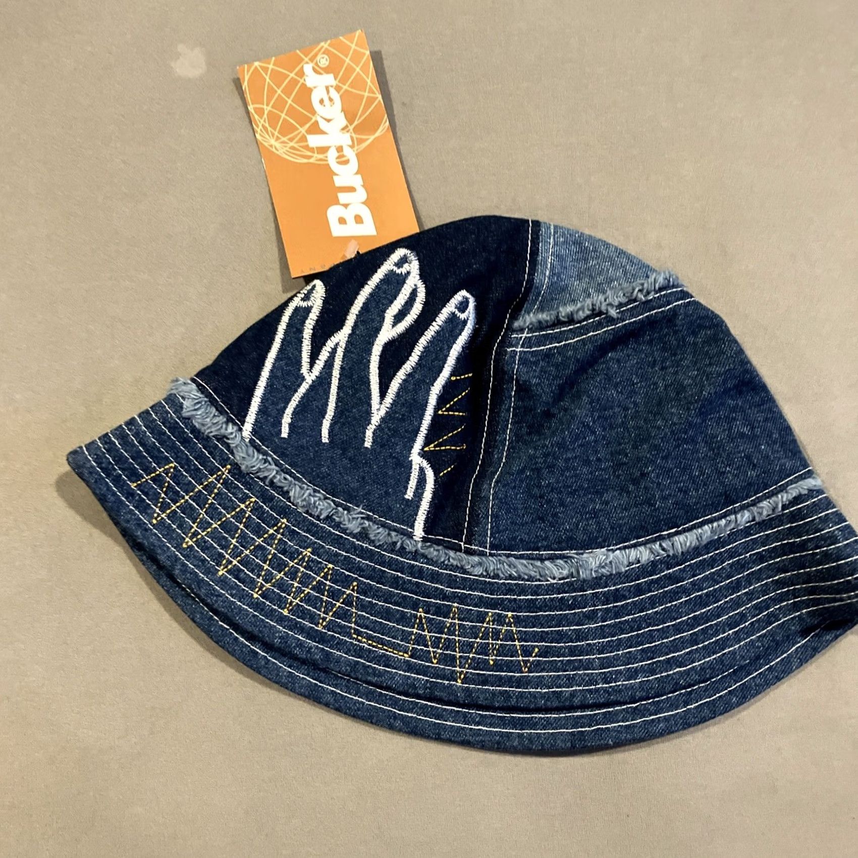 Denime Bucker Jeans JNCO Denim Mashup Embroidered Bucket Hat Size S/M NWT RARE Size US 29 - 2 Thumbnail