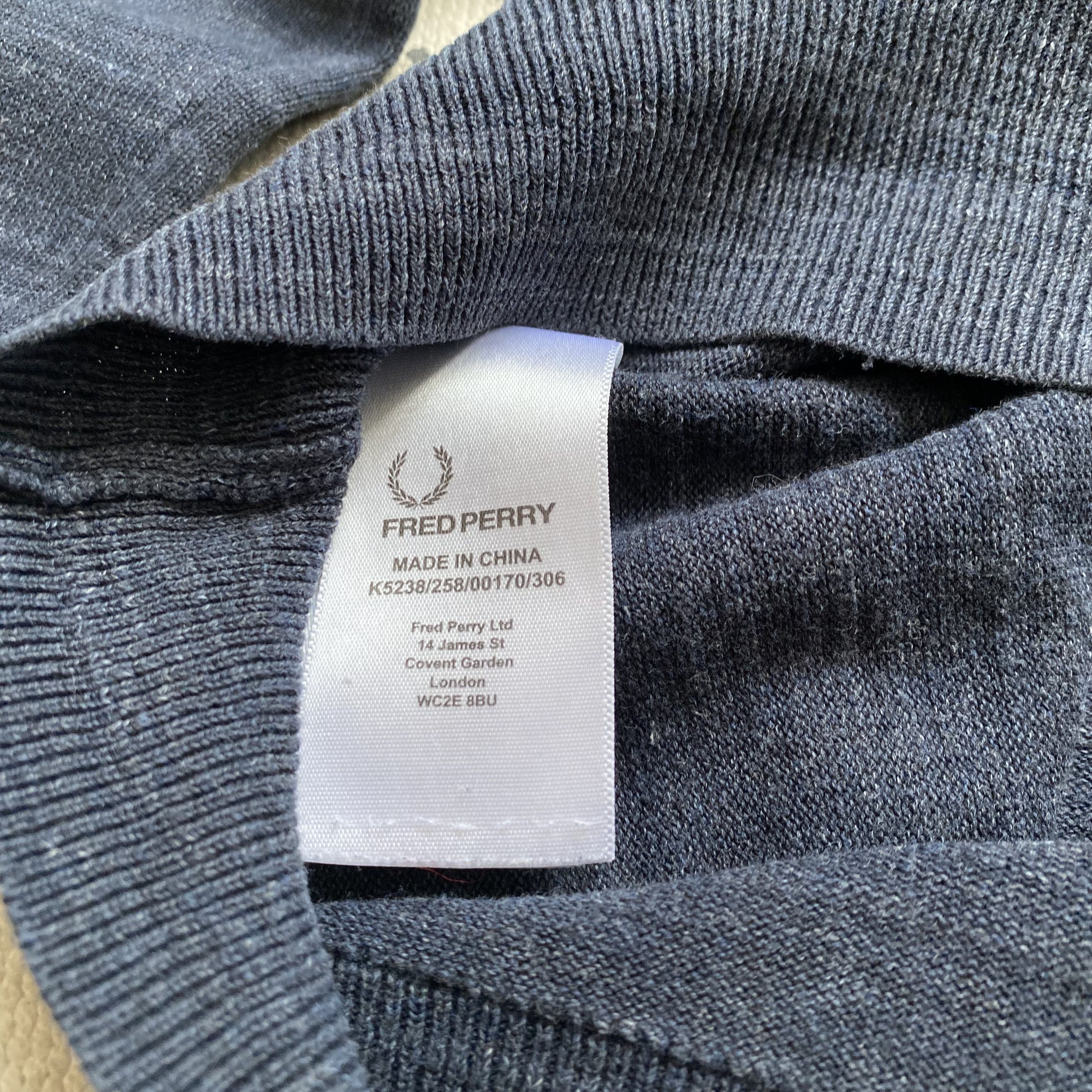 Fred Perry Vintage Fred Perry Sweatshirt Sweater Luxury designer Size US XL / EU 56 / 4 - 8 Thumbnail