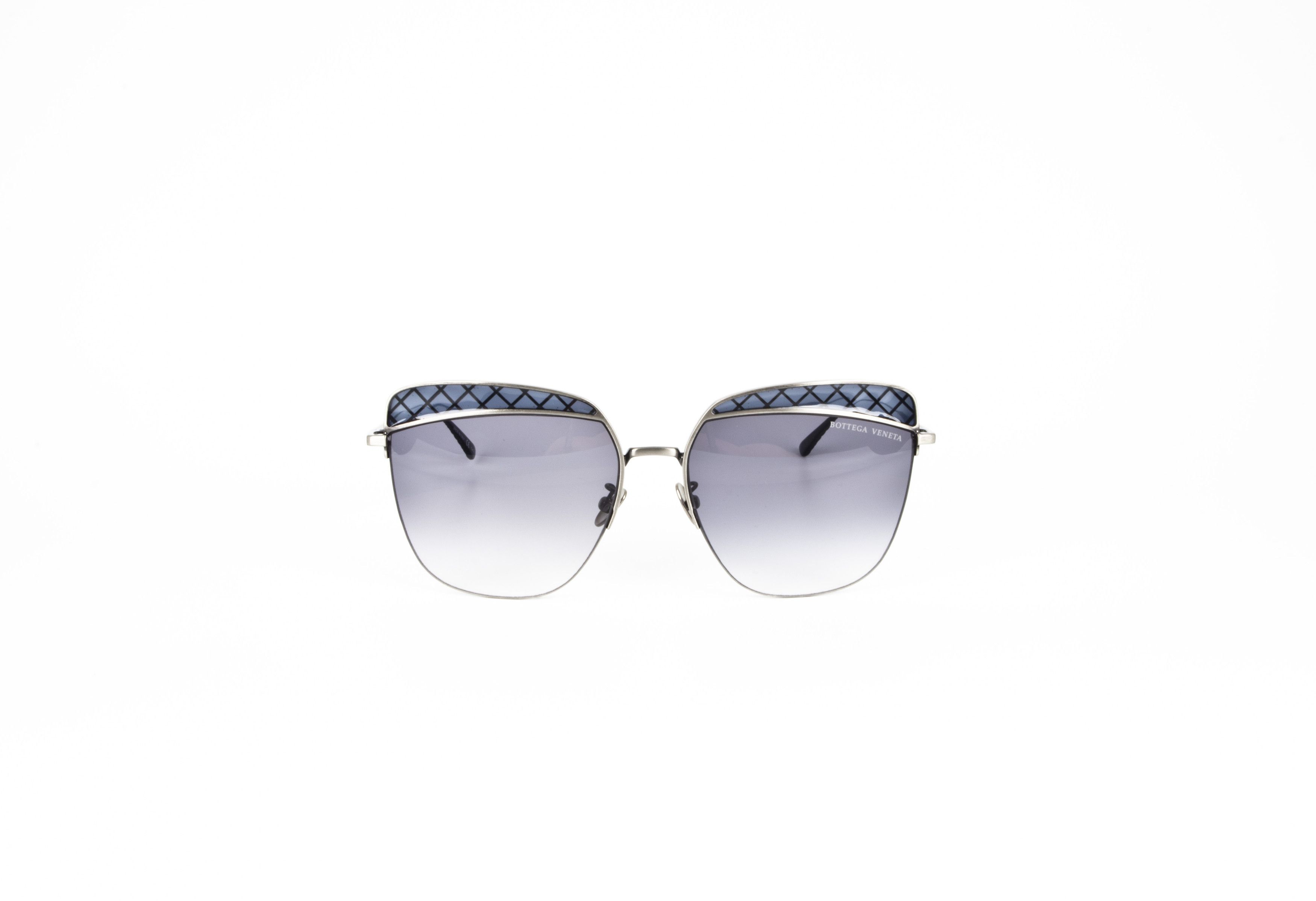 Bottega Veneta NEW BOTTEGA VENETA BV1085SA 001 SILVER GREY 
