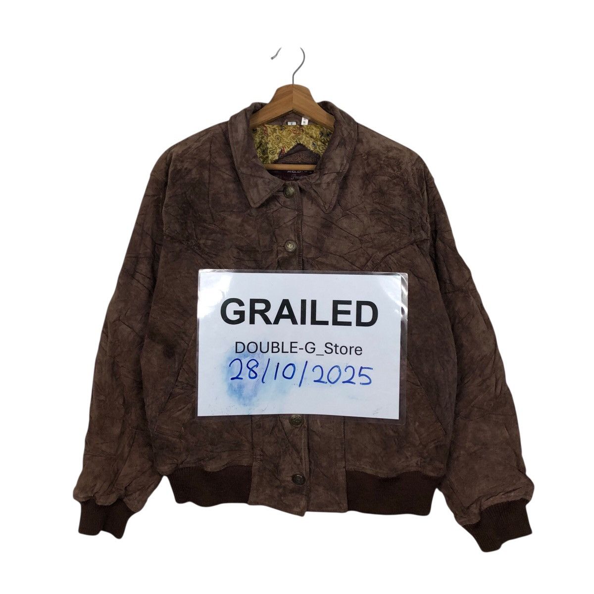 Japanese Brand 📌Vtg Bomber Leather Jacket Blanket Atelier Sab Issey Miyake Size US M / EU 48-50 / 2 - 1 Thumbnail