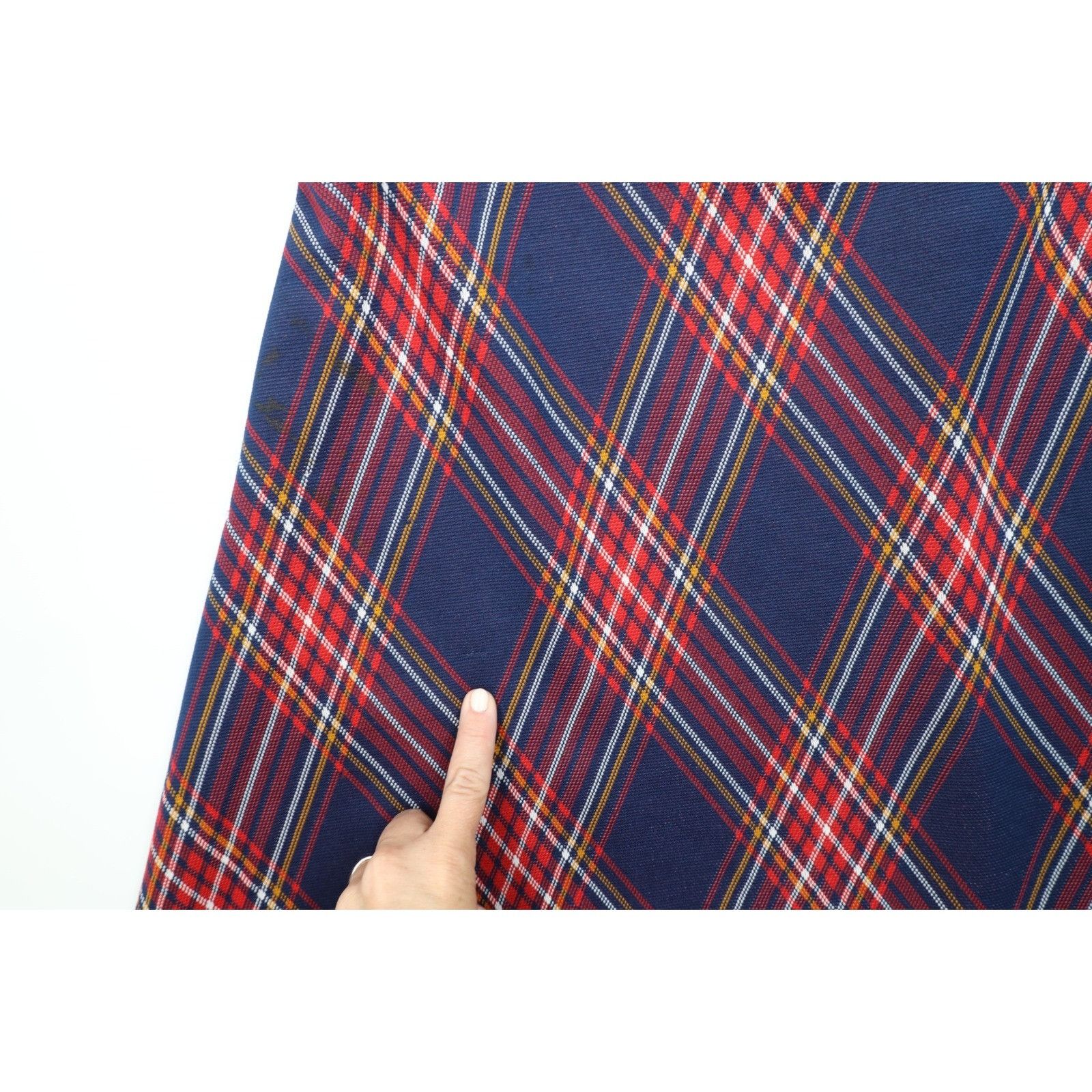Vintage Vintage 70s Streetwear Knit Cross Hatch Skirt Size 34" / US 12 / IT 48 - 5 Thumbnail