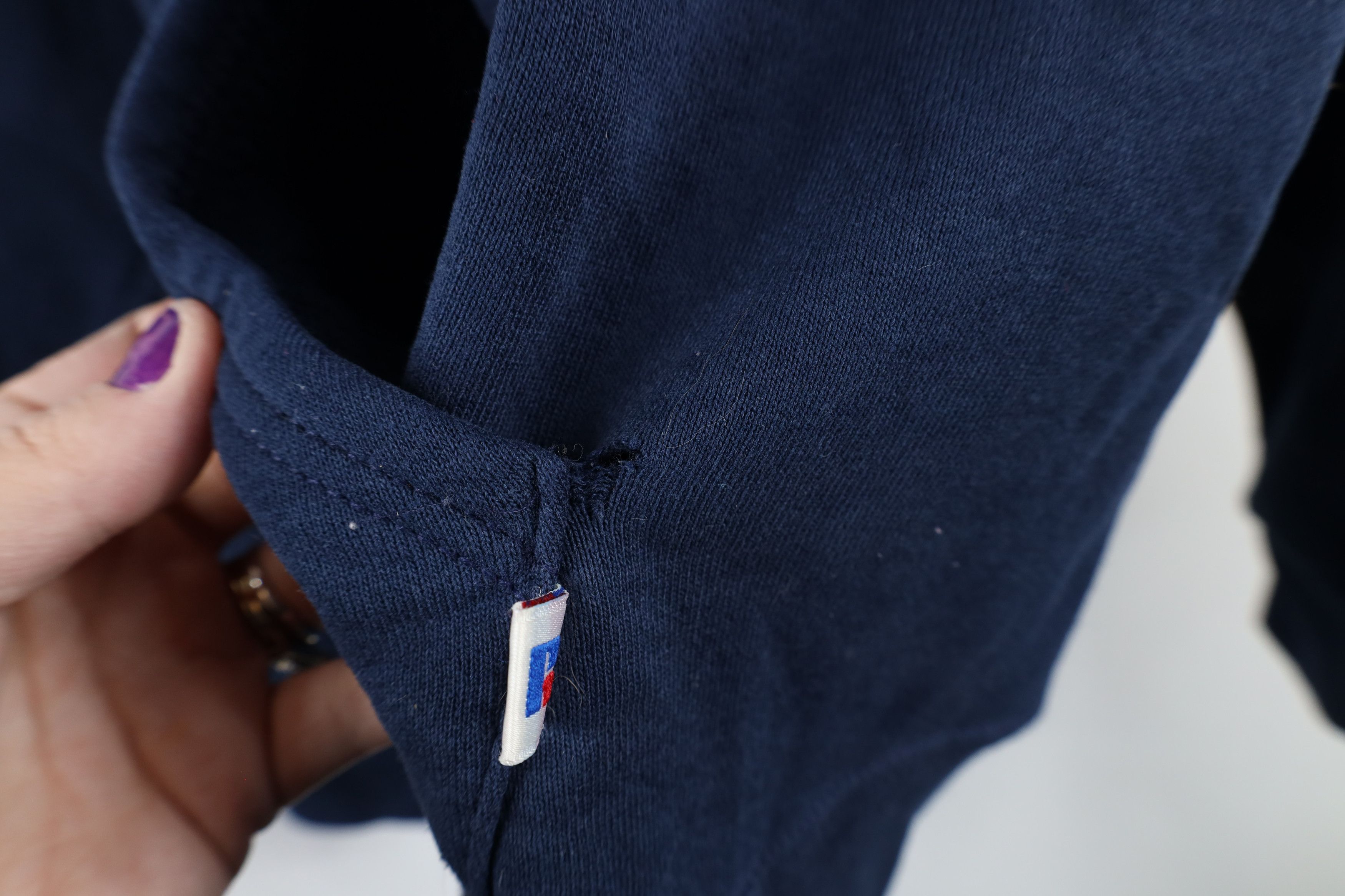 Russell Athletic × Vintage Vintage 90s Russell Athletic Notre Dame University Hoodie Size ONE SIZE - 9 Thumbnail
