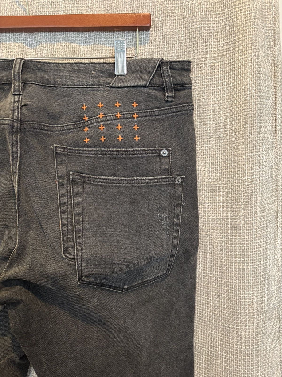 Ksubi × Travis Scott Ksubi Travis Scott 🔥🔥 Distressed Dark Grey Denim Jeans Size US 36 / EU 52 - 4 Thumbnail