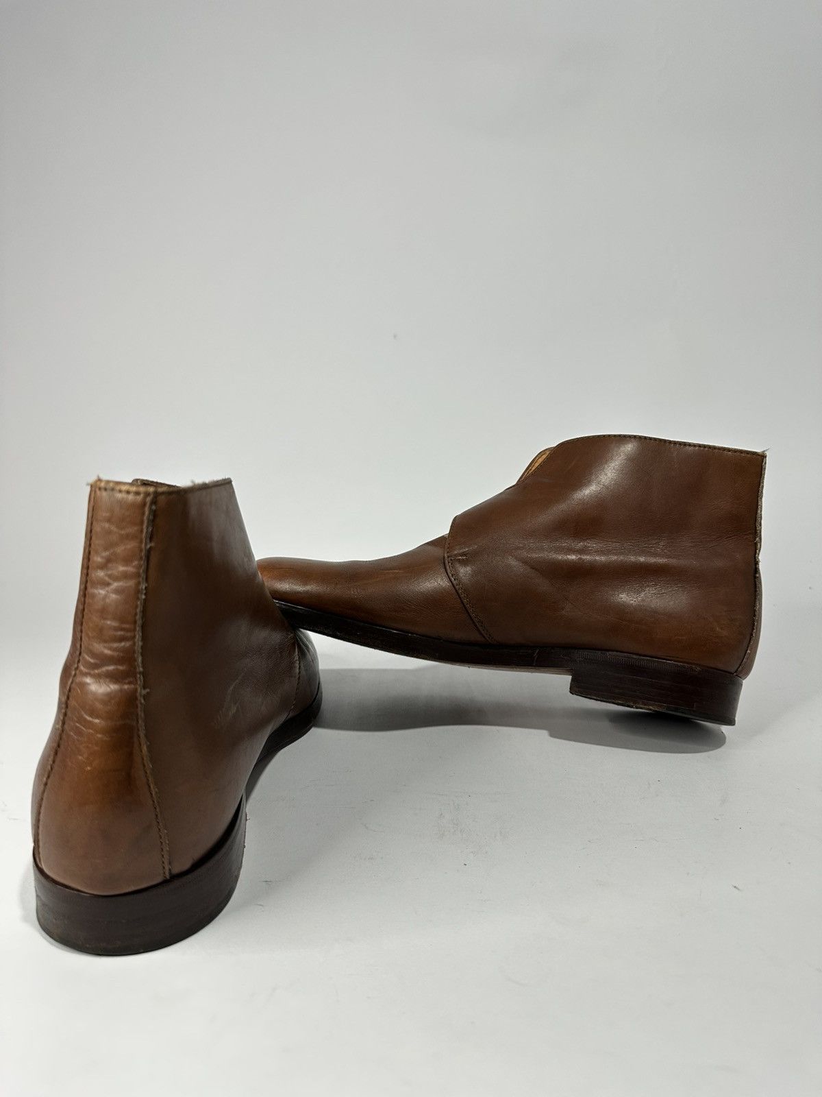 Dolce & Gabbana Vintage 70’s Dolce & Gabbana Monk Strap Leather Ankle Boots. Size US 8 / EU 41 - 5 Thumbnail