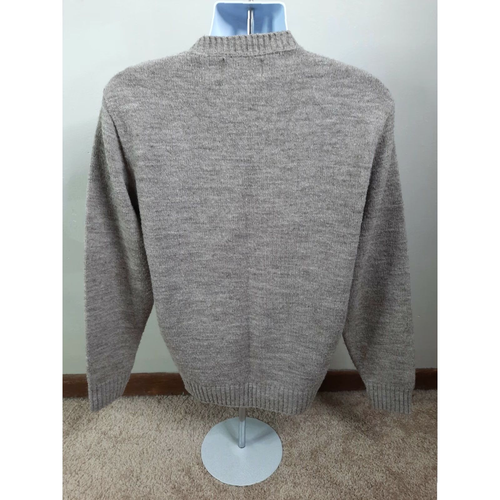 Vintage VINTAGE Jersild Knit Sweater Shirt Beig e 80s Rockabilly USA Made Argyle Wintuk S7C L Regular Adults Mens Size US L / EU 52-54 / 3 - 6 Thumbnail