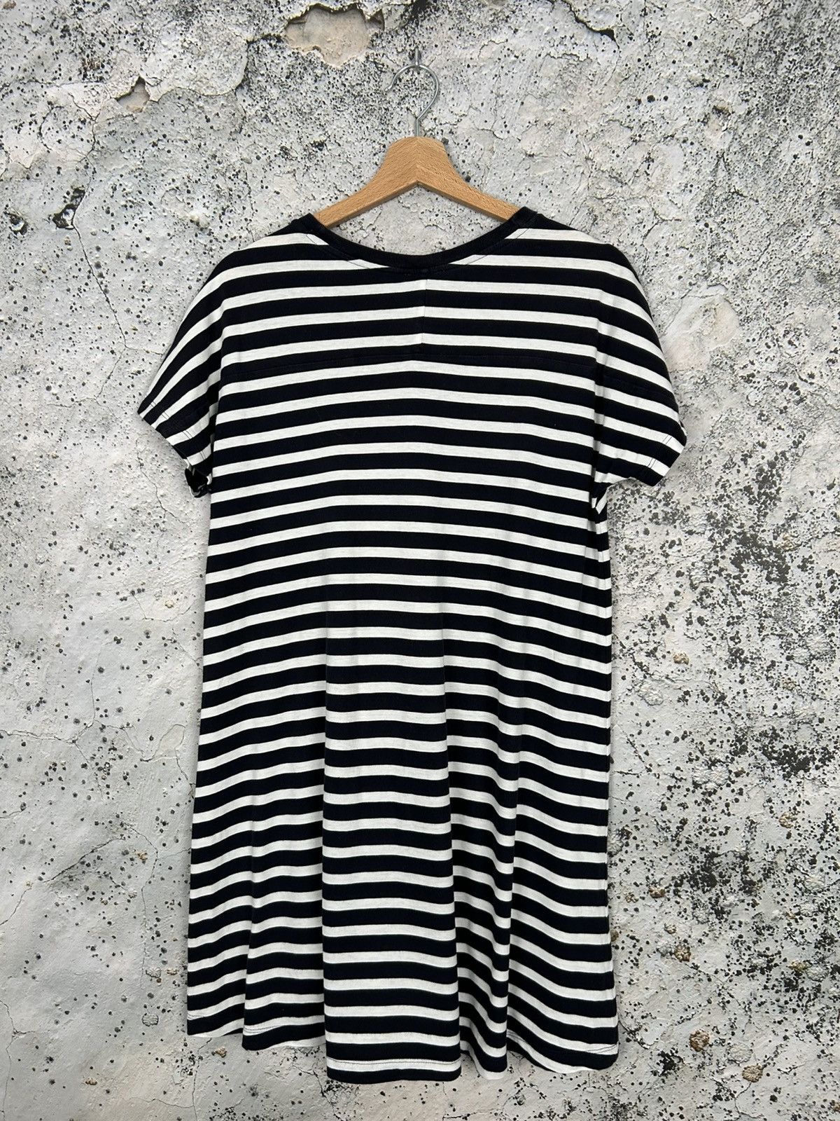 Cos COS Stripe Midi Dress Designer Luxury Avant Garde Size XS / US 0-2 / IT 36-38 - 4 Thumbnail