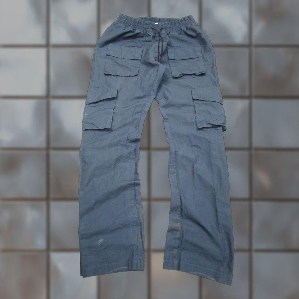 Vintage Club Paradise Cargo Pants Mens Large Blue Slim Fit 90s Grunge Hip Hop Size US 33 - 1 Thumbnail
