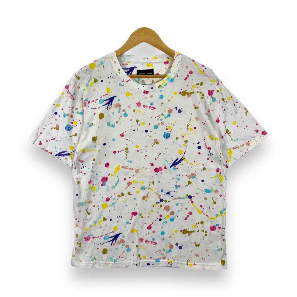 Tsumori Chisato TSUMORI CHISATO Colourful Paint Splatter Design Tee Shirt Size US M / EU 48-50 / 2 - 1 Thumbnail