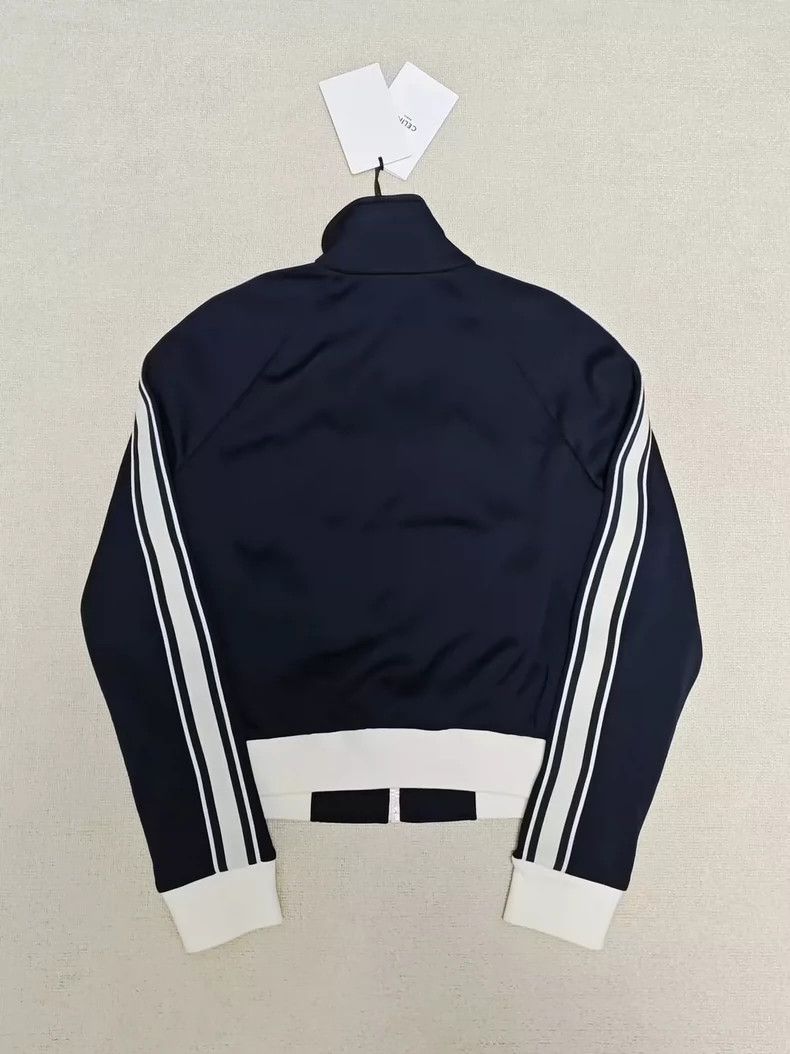 Celine CELINE Striped monogrammed embroidered jacket 2501-Nextarro Size XS / US 0-2 / IT 36-38 - 2 Thumbnail