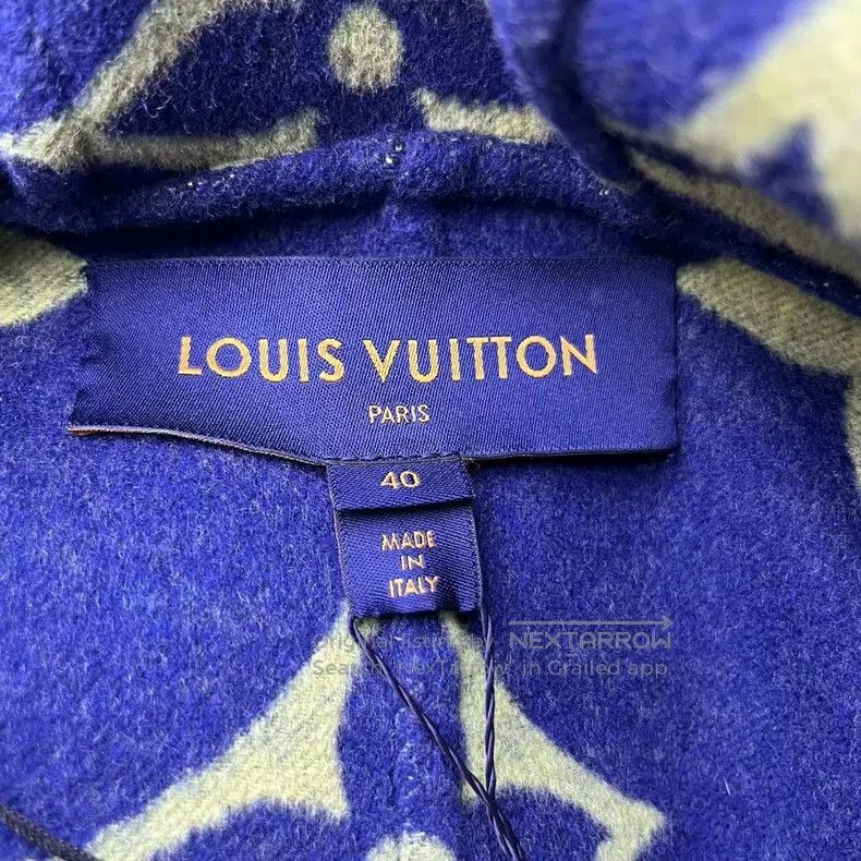 Louis Vuitton Louis Vuitton Dark Blue Wrap Tie Hooded Coat Size S / US 4 / IT 40 - 2 Thumbnail