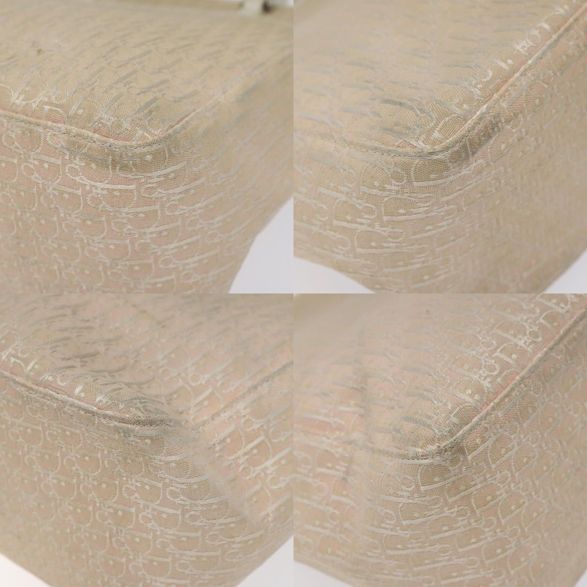 Dior DIOR Trotter Canvas Tote Bag Pink Silver Size ONE SIZE - 10 Thumbnail