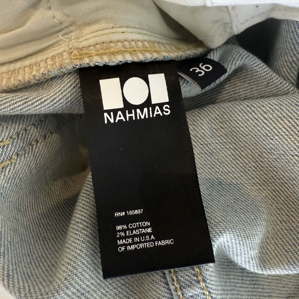 Nahmias Nahmias Blue Double Knee leg Denim Size US 36 / EU 52 - 6 Thumbnail