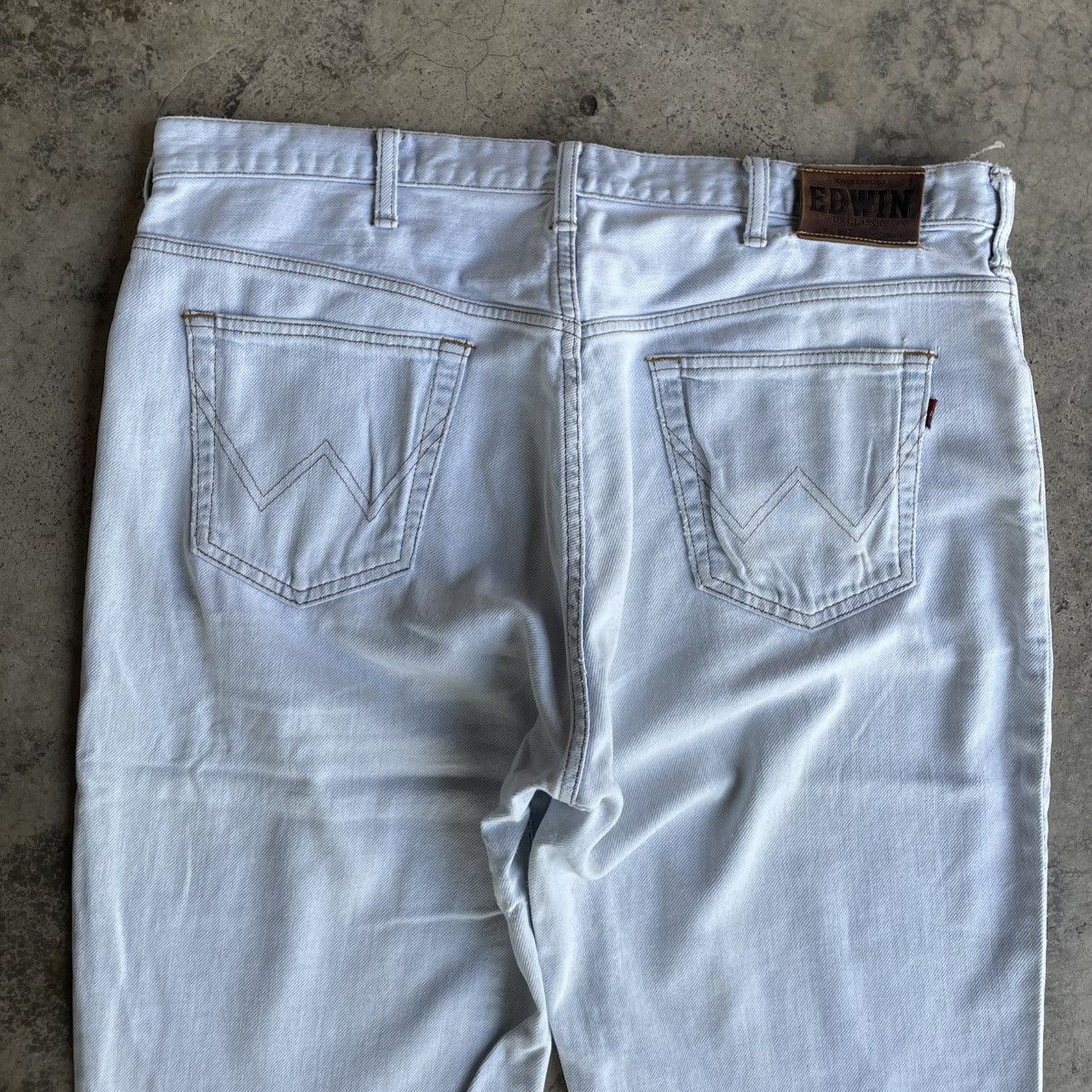 Edwin 🔥Vintage Edwin US Classics Stoned Washed Relaxed Denim Jeans Size US 37 - 5 Thumbnail
