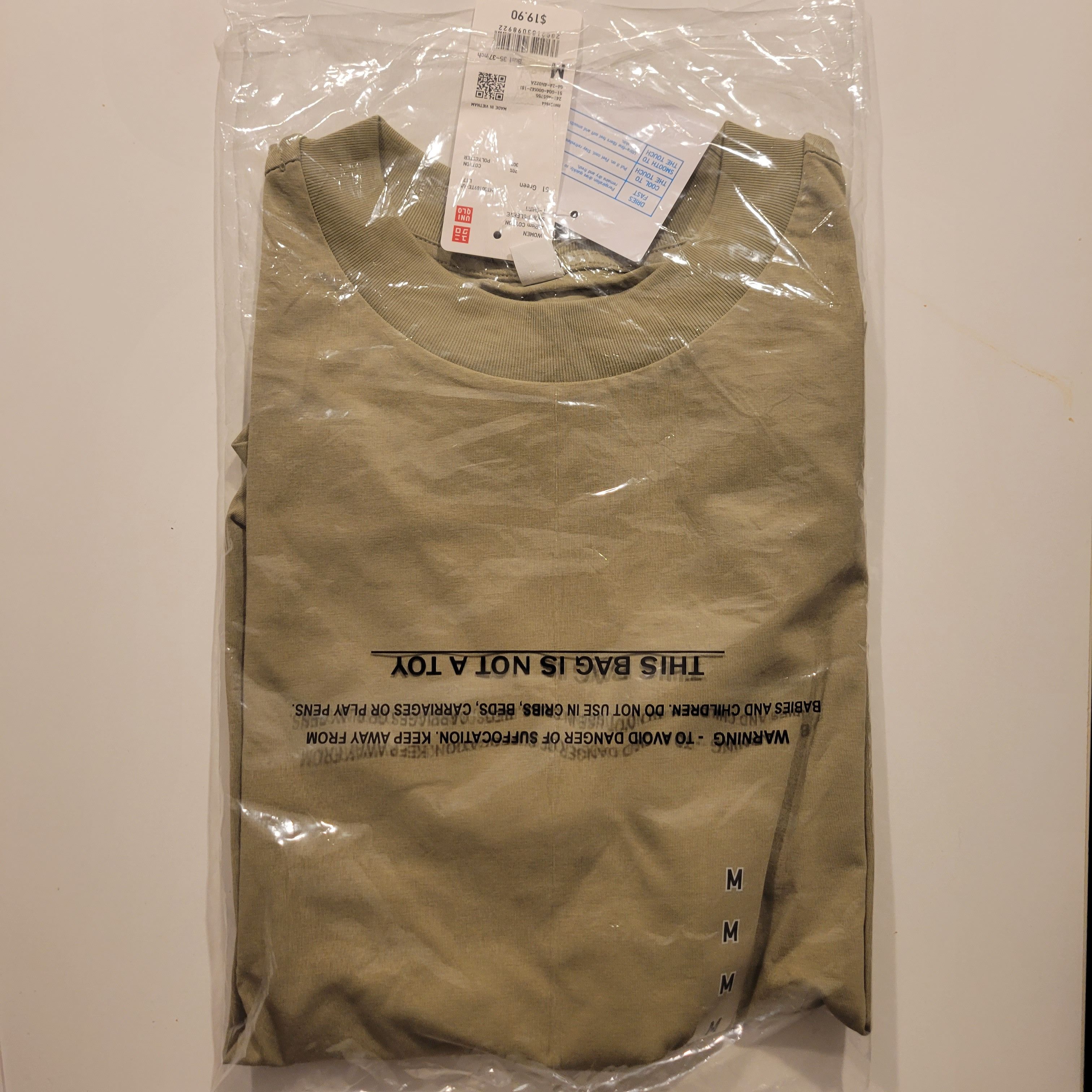 Uniqlo AIRism Cotton Short-Sleeve T-Shirt Size M / US 6-8 / IT 42-44 - 3 Thumbnail