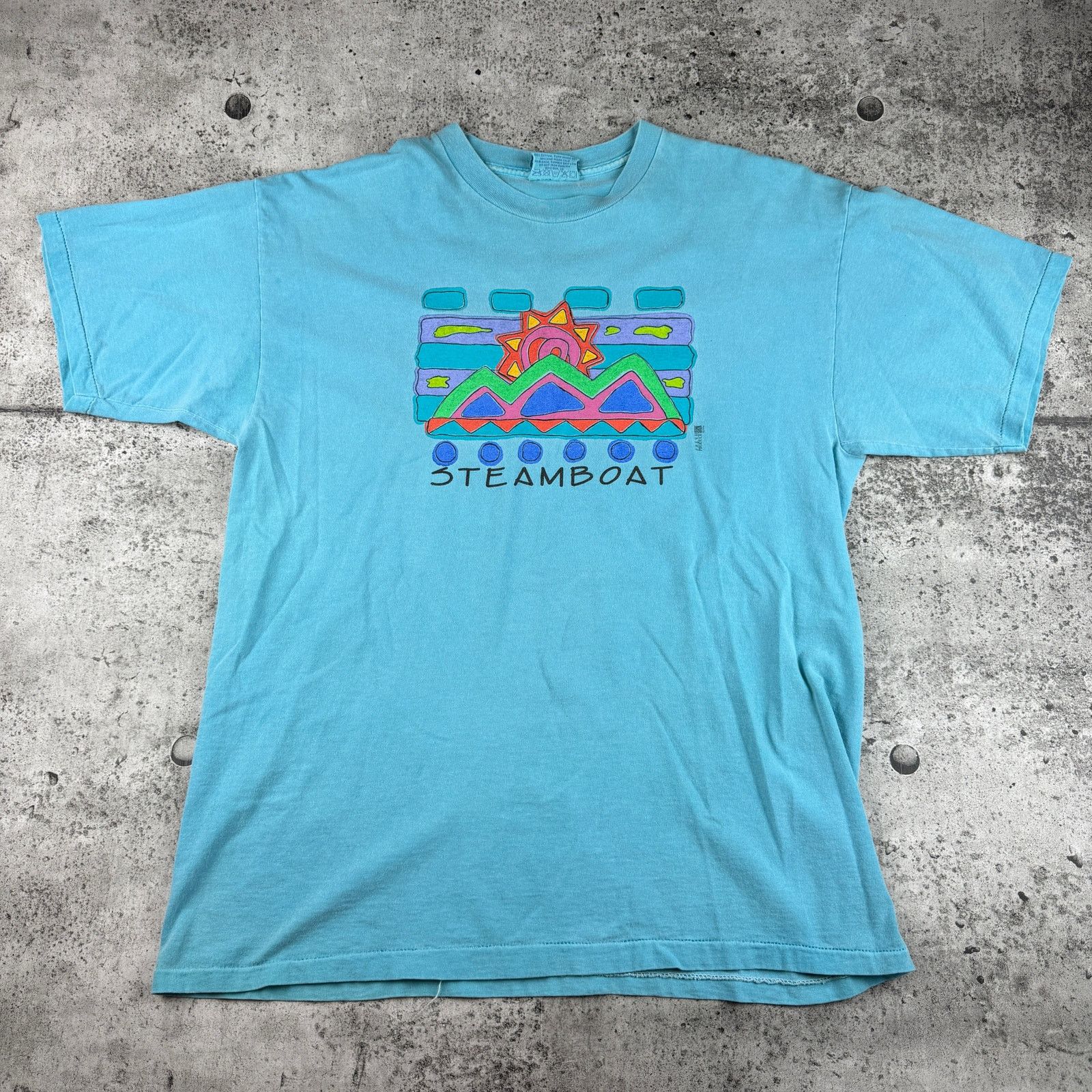 Vintage Vintage Steamboat T Shirt Size XL (22x30) Size US XL / EU 56 / 4 - 2 Thumbnail