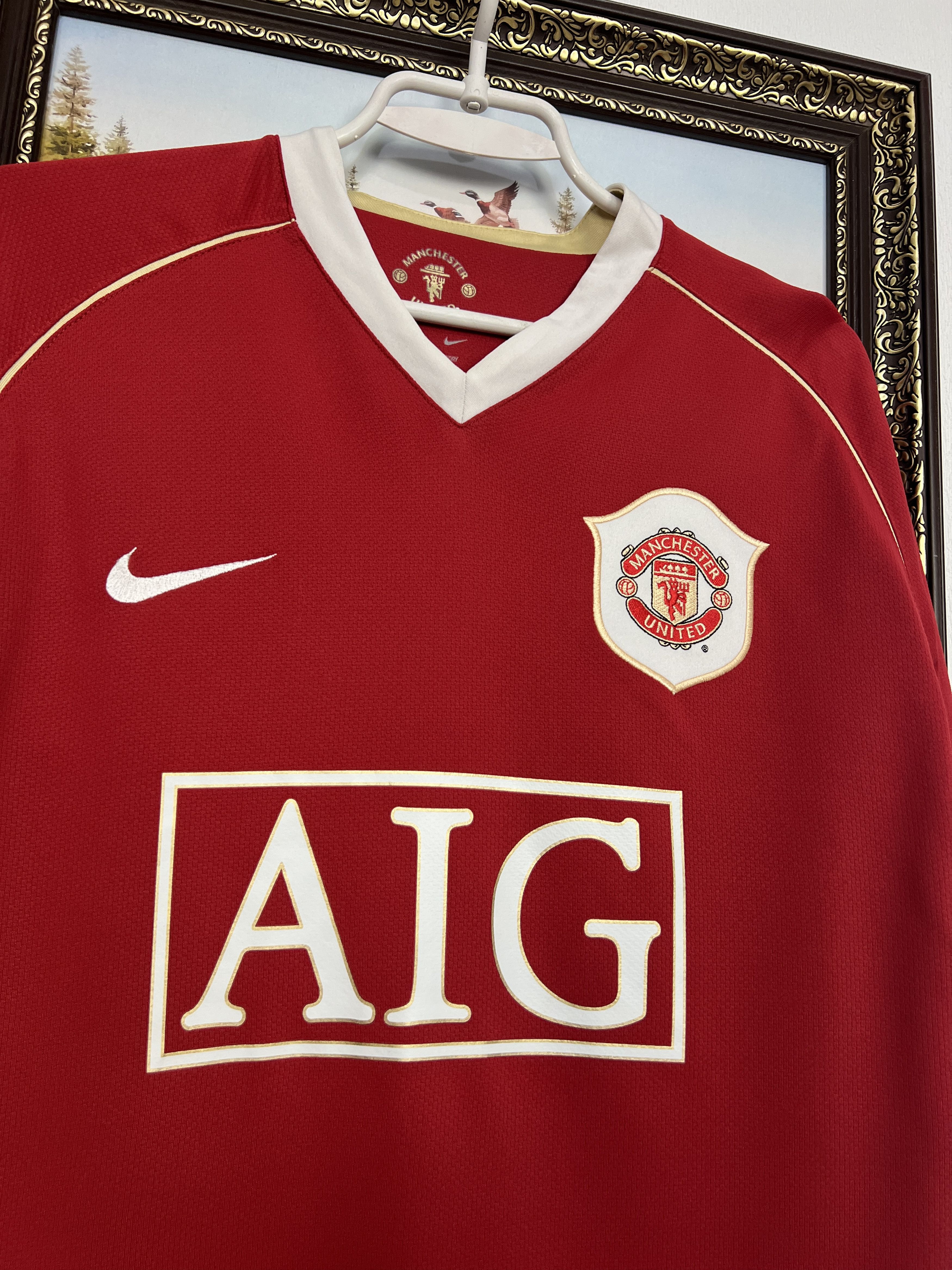 Nike Manchester United Home football shirt Long Sleeve Jersey Size US M / EU 48-50 / 2 - 3 Thumbnail