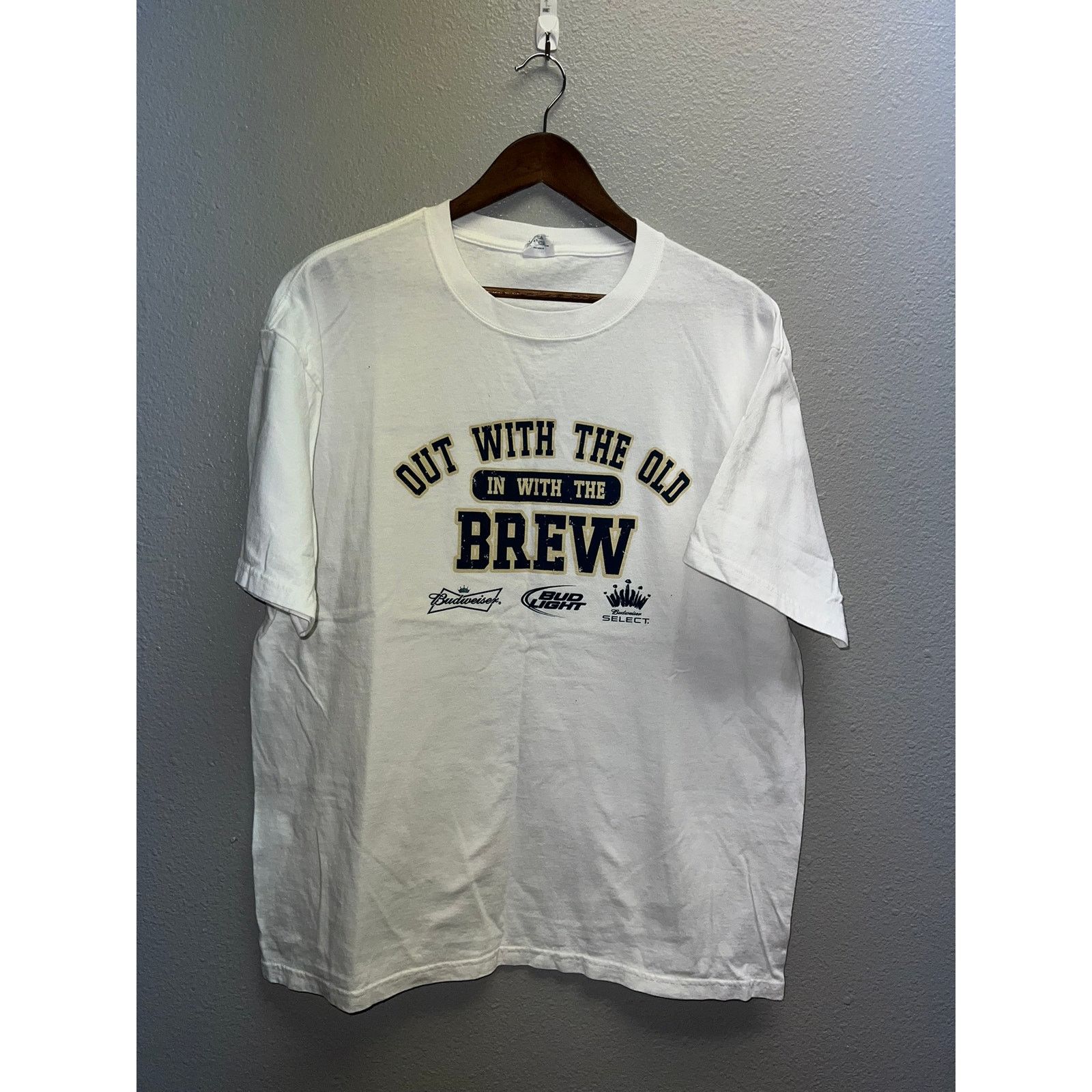 Anvil Vintage Budweiser Shirt In With The Brew Bud Light Tee XL Size US XL / EU 56 / 4 - 1 Thumbnail
