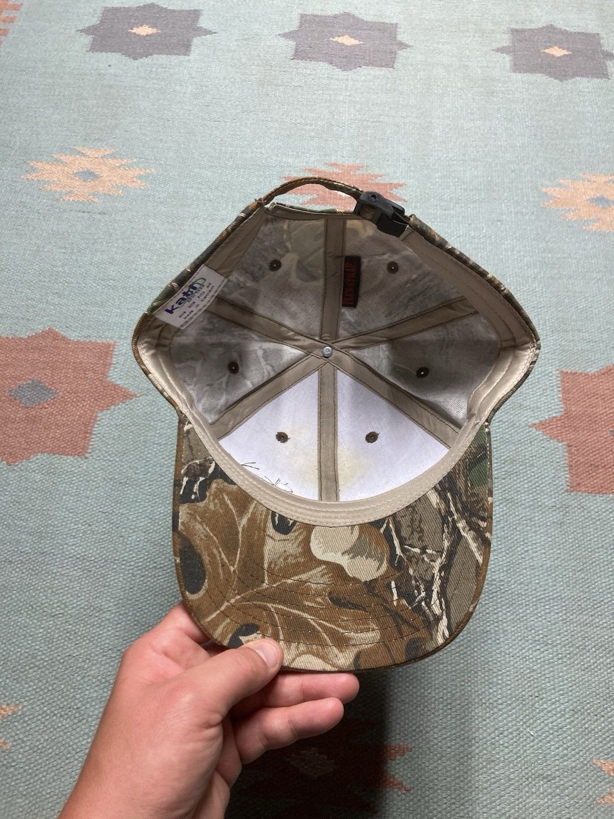 Vintage Vtg strapback hat camo realtree advantage NWOT camouflage Size ONE SIZE - 6 Thumbnail