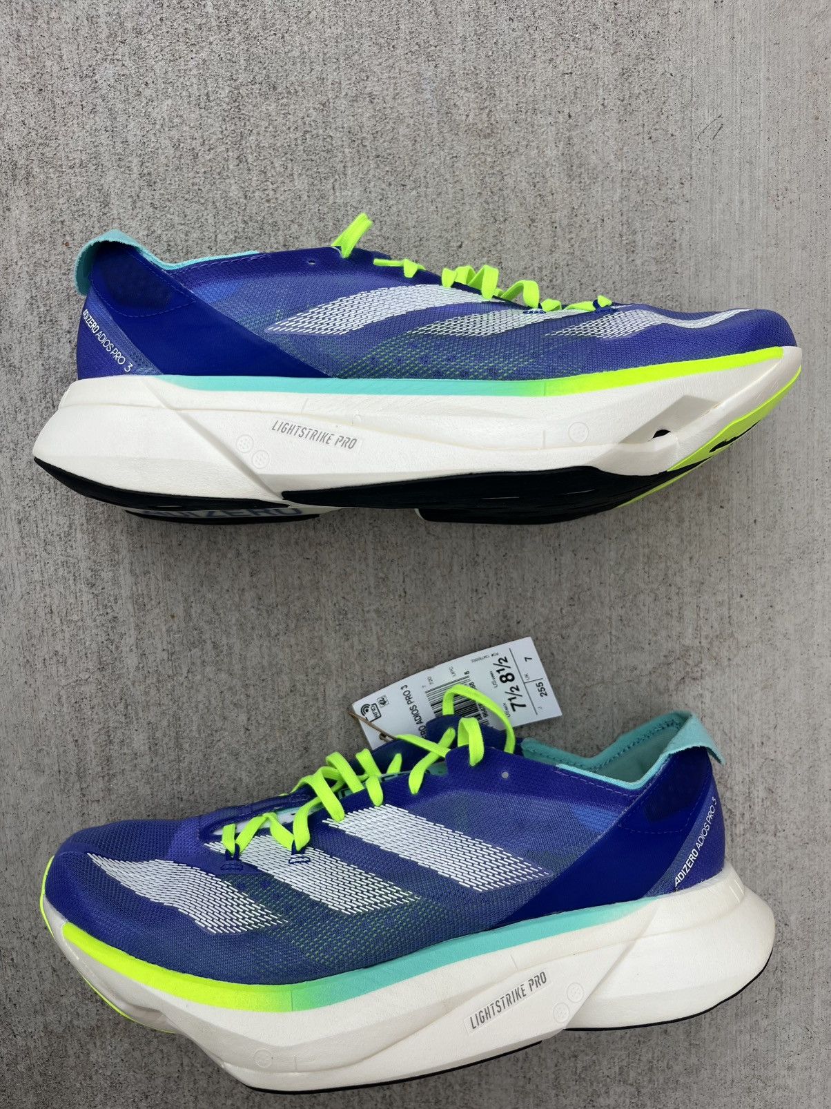 Adidas Adidas Adizero Adios Pro 3 Cobalt Blue (ID3635) Men’s 7.5 Size US 7.5 / EU 40-41 - 3 Thumbnail