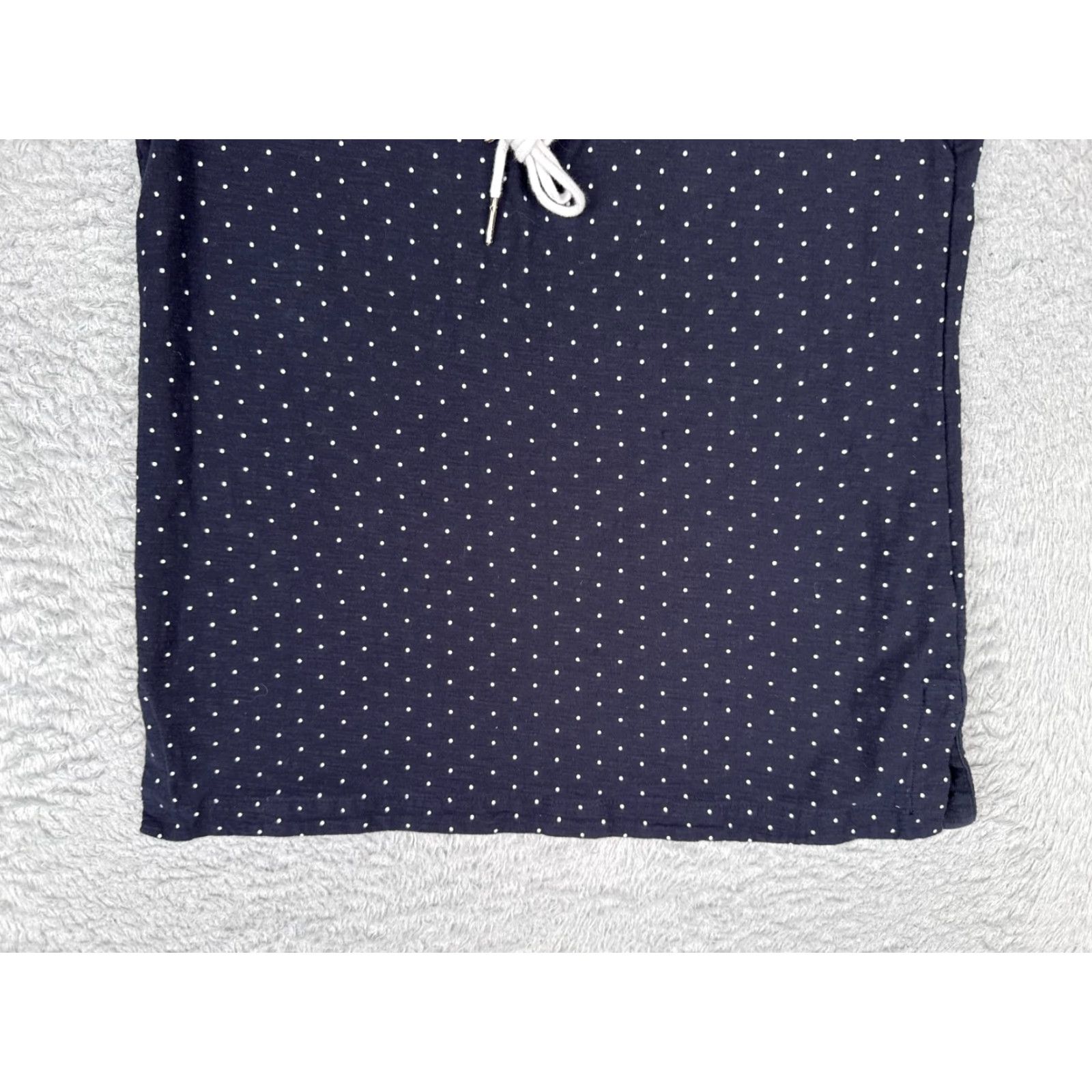 Tommy Hilfiger Tommy Hilfiger Shirt Women Small Blue Polka Dot V-Neck Lace Short Sleeve Cotton Size S / US 4 / IT 40 - 5 Thumbnail