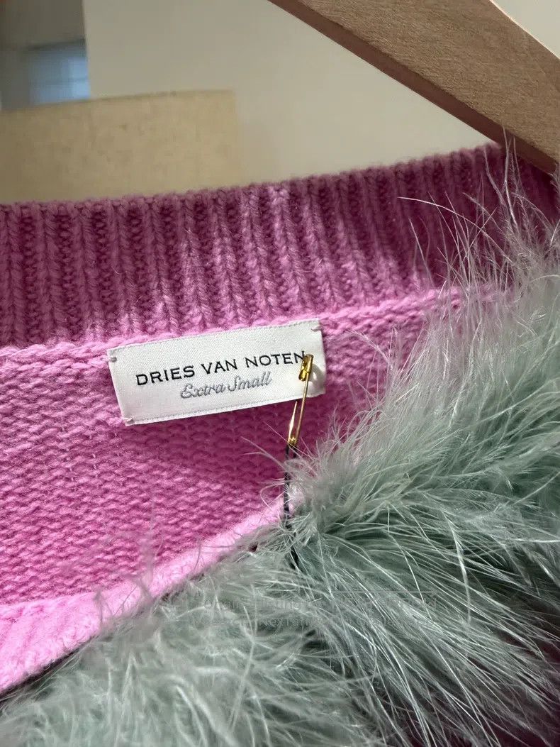 Dries Van Noten Dries Van Noten Purple Fuzzy Cape Sweater Size XS / US 0-2 / IT 36-38 - 6 Thumbnail