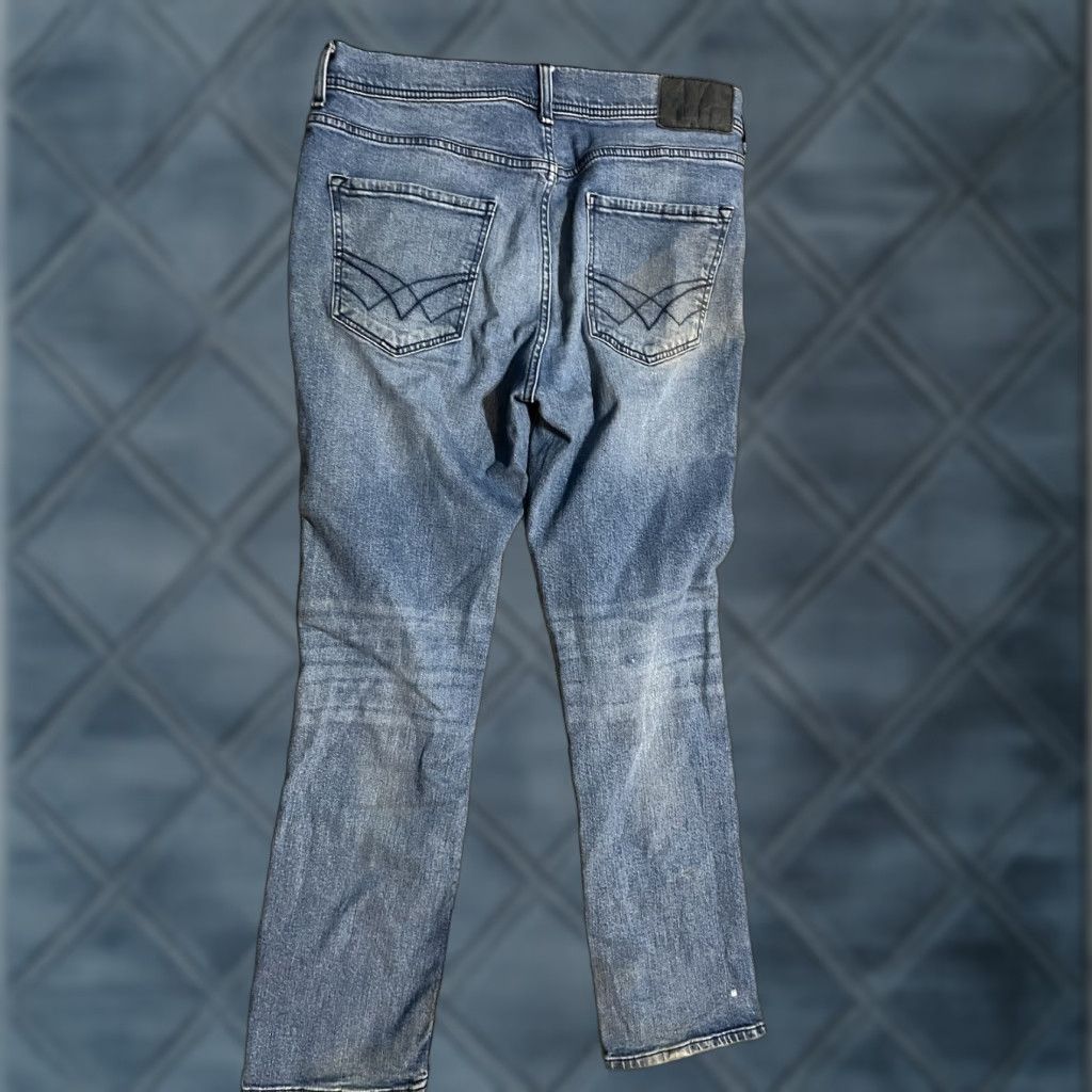 Vintage Seven 7 Jeans Mens 34x30 Slim Straight Fit Distressed Denim Blue 5-Pocket Stretch Comfort Slimming Regular Rise Mid 34 In Waist Inseam 30 In Classic Size US 34 / EU 50 - 1 Thumbnail