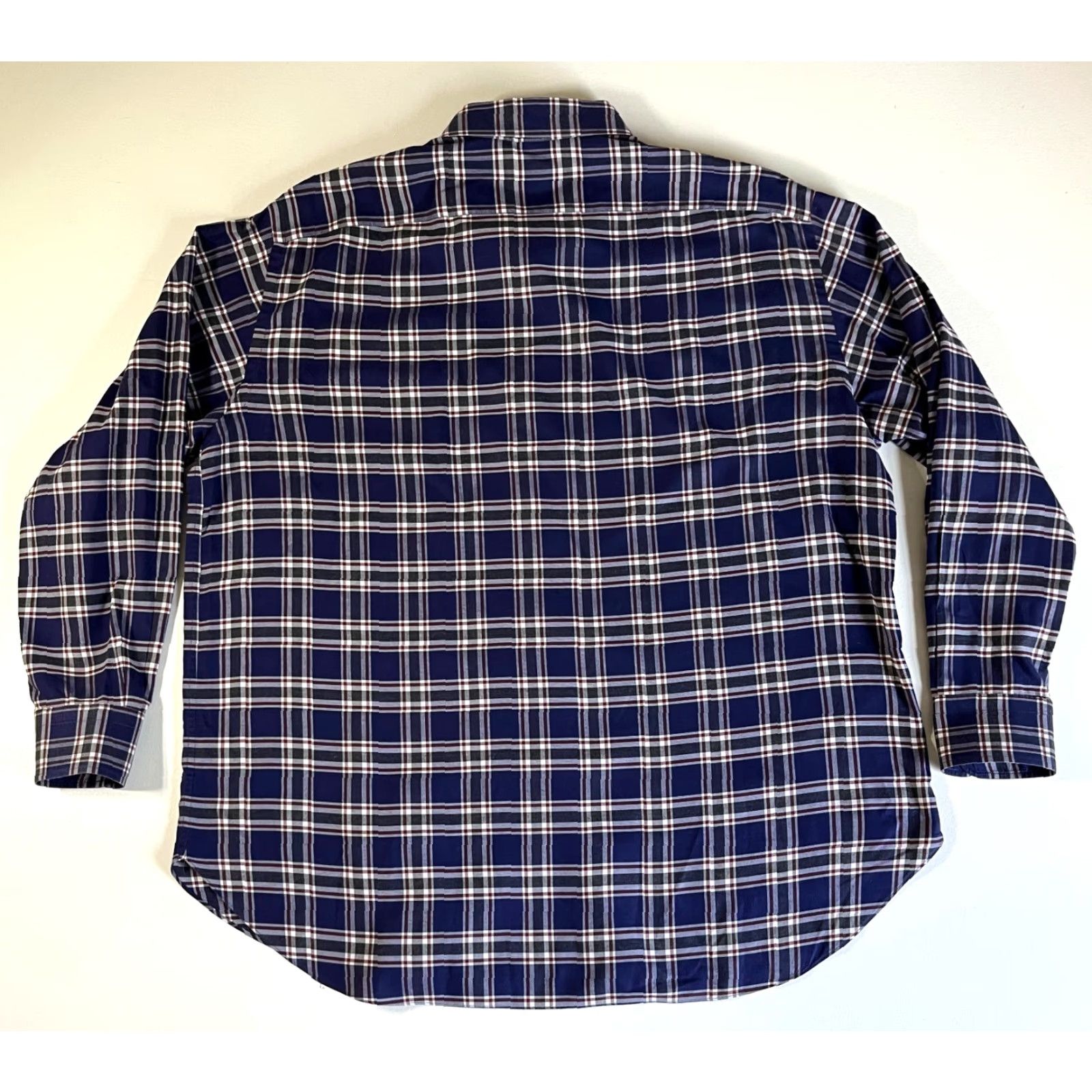 Brioni VINTAGE Brioni Button-Down Shirt Mens Casual 100% Cotton Plaid XL Blue Designer Luxury Shirt Size US XL / EU 56 / 4 - 5 Thumbnail