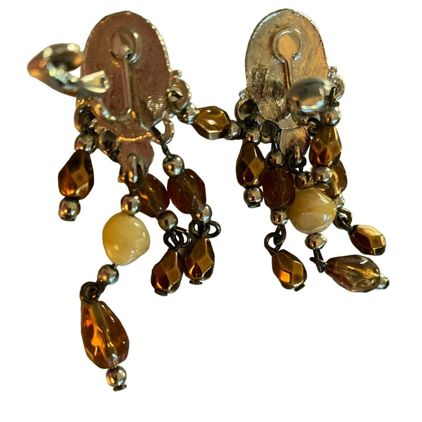 Other Vintage Avon signed N.R. Nina Ricci Yellow & Brown Beaded Ne Size ONE SIZE - 12 Thumbnail