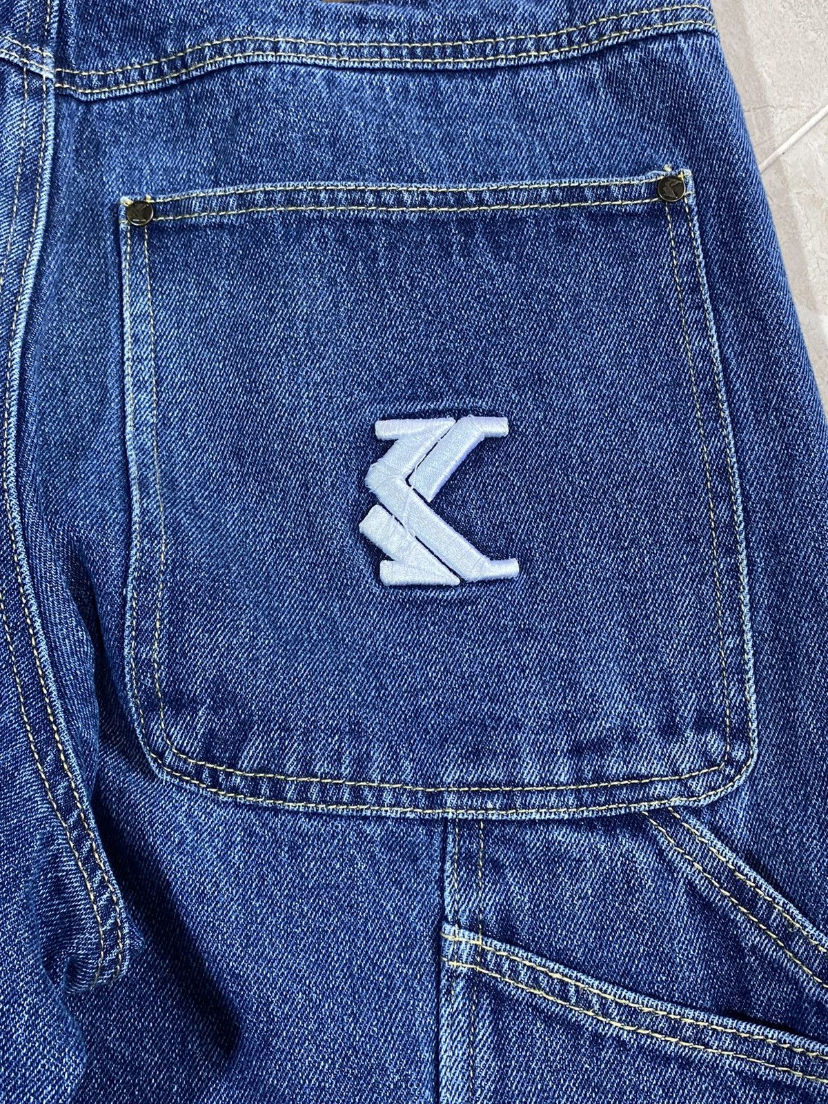 Karl Kani Kani Women's Denim Jeans Workwear Pants Size L Size 32" / US 10 / IT 46 - 6 Thumbnail