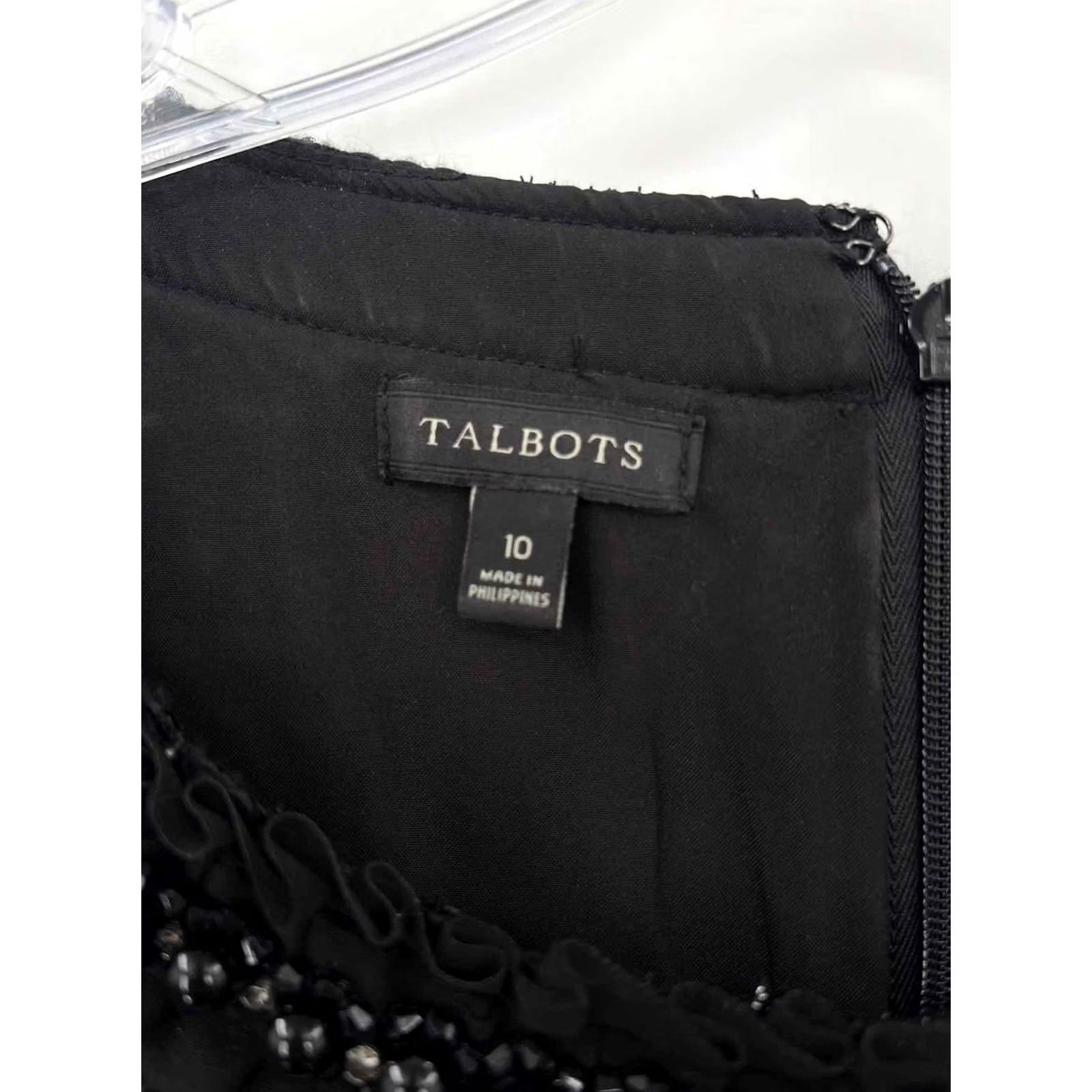Talbots VINTAGE Pre-Owned Talbots Black Size 10 Short Sleeve Dress Size 32" / US 10 / IT 46 - 3 Thumbnail