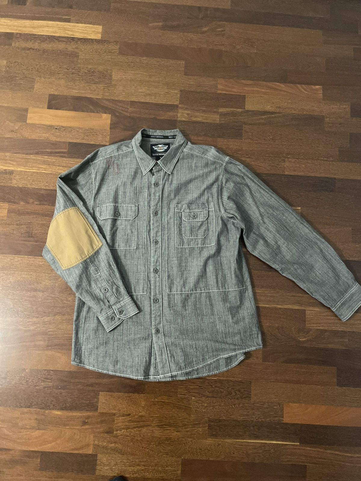 Band Tees × Harley Davidson × Vintage Vintage Harley Davidson Y2K motor shirt Size US XL / EU 56 / 4 - 1 Thumbnail
