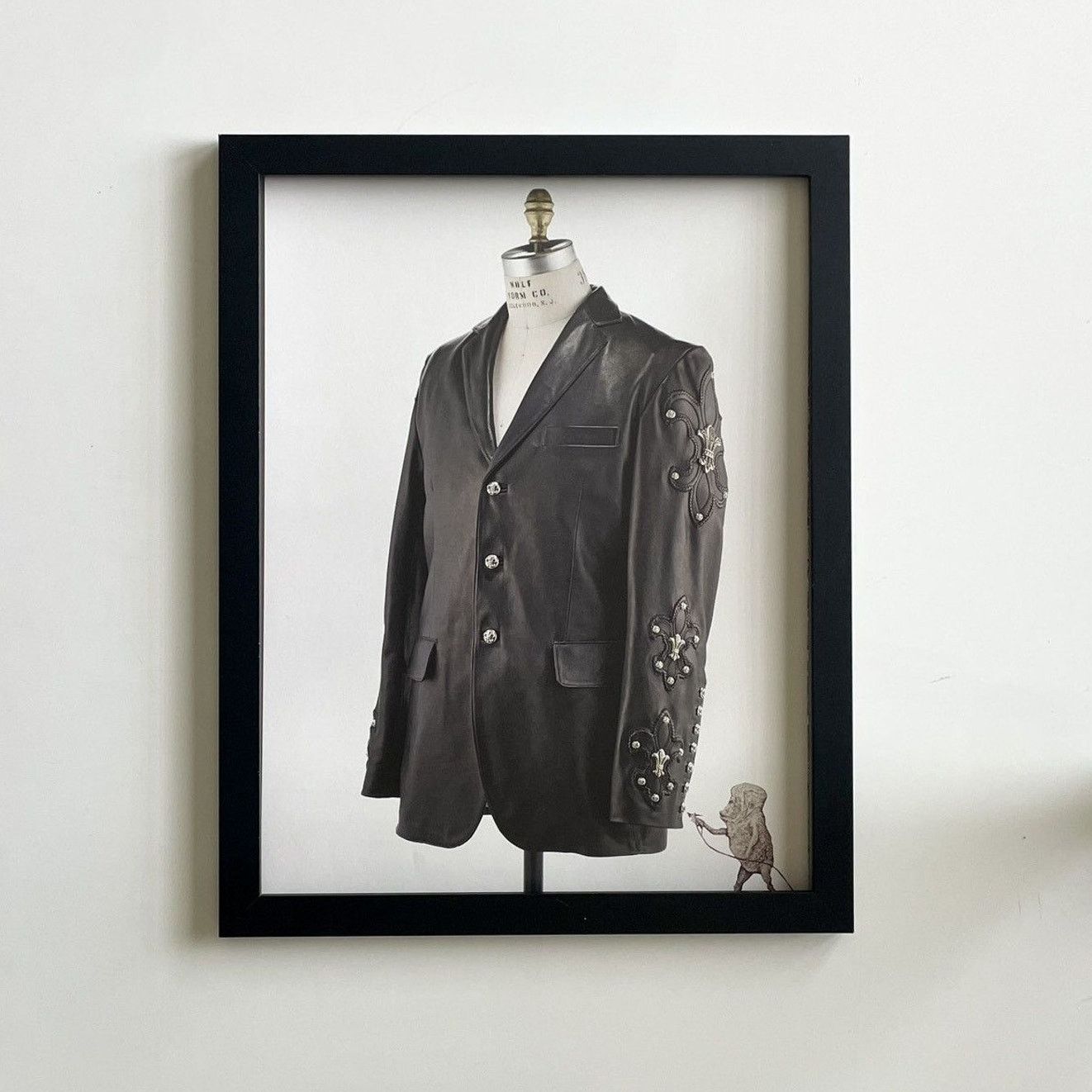Chrome Hearts × Japanese Brand × Vintage Chrome Hearts Black jacket photo Poster framed 9x11 Size ONE SIZE - 1 Thumbnail