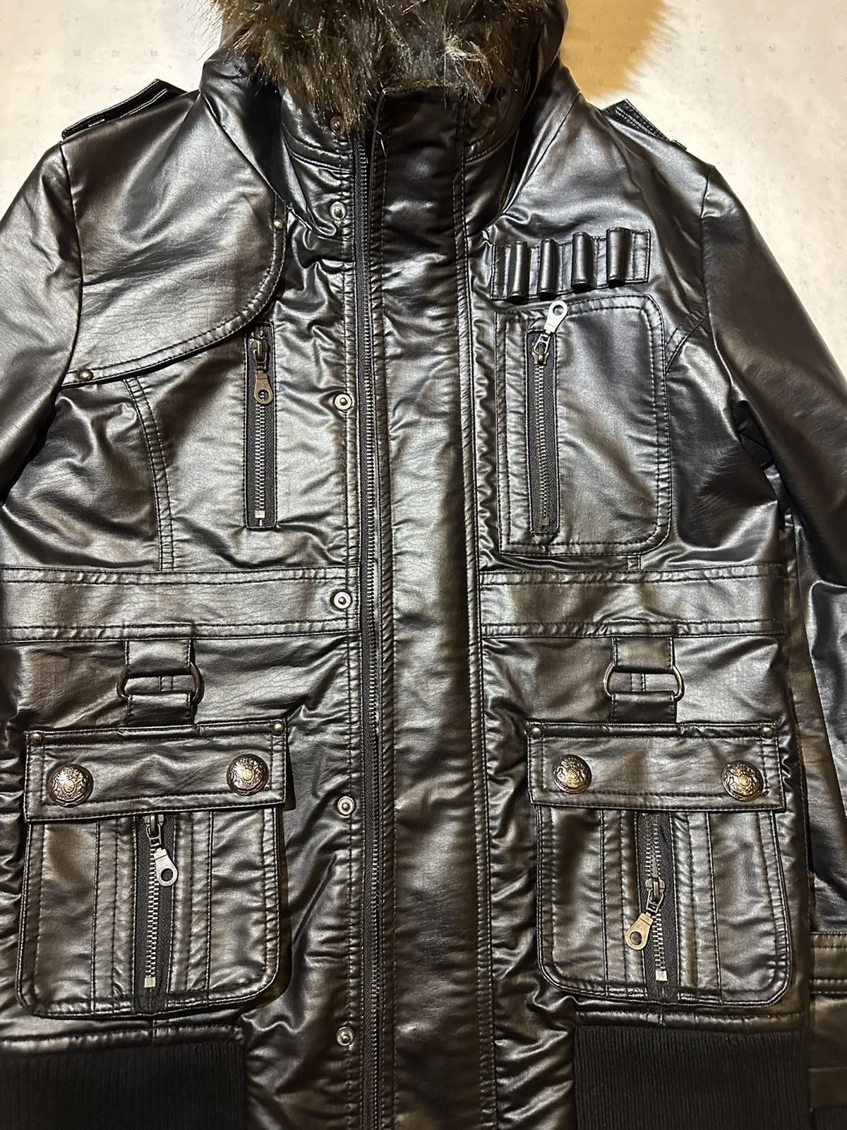In The Attic IN THE ATTIC TACTICAL LEATHER RIDER JACKET Size US M / EU 48-50 / 2 - 4 Thumbnail