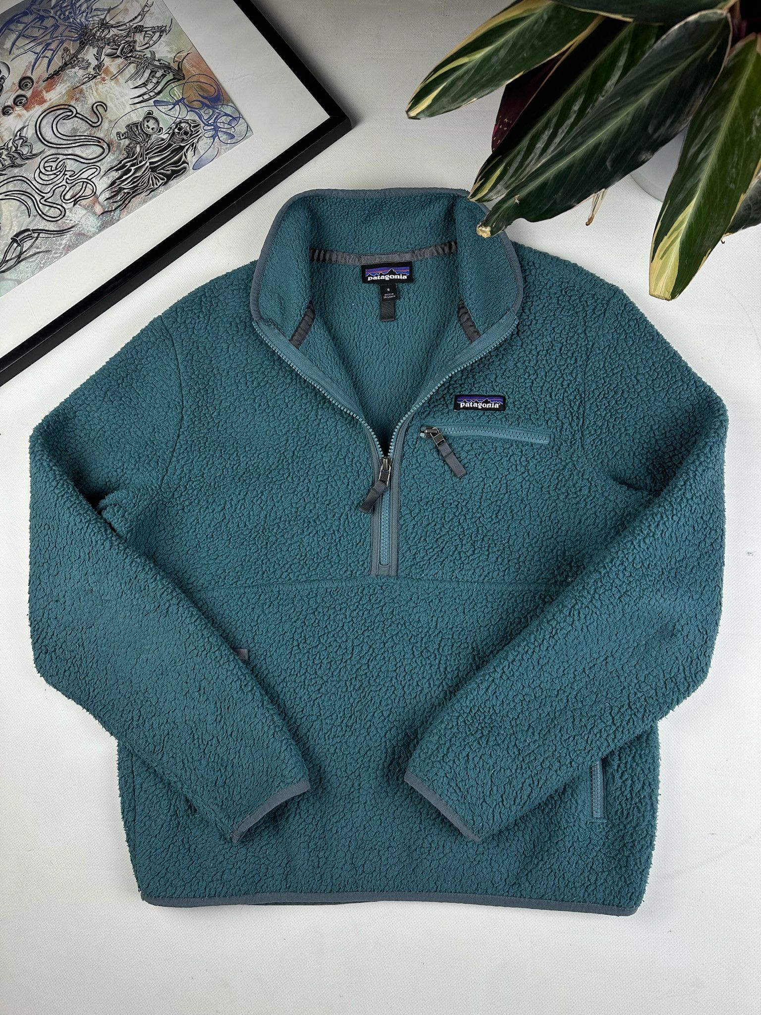 Patagonia Vintage 90s Patagonia Fleece Full Deep Pile Sherpa Small Size US S / EU 44-46 / 1 - 2 Thumbnail