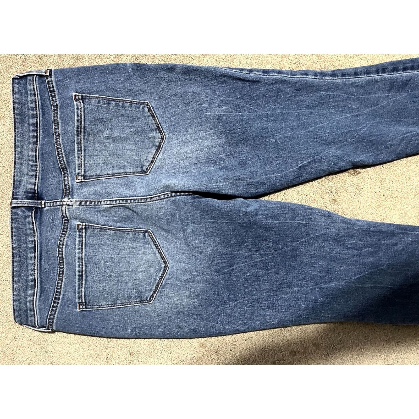 Old Navy Old Navy Jeans Skinny Dark Wash 14 Women Streetwear OP Icon Mid Rise Slim Ankle Pockets Stretch Button Zipper Size 36" / US 14 / IT 50 - 4 Thumbnail
