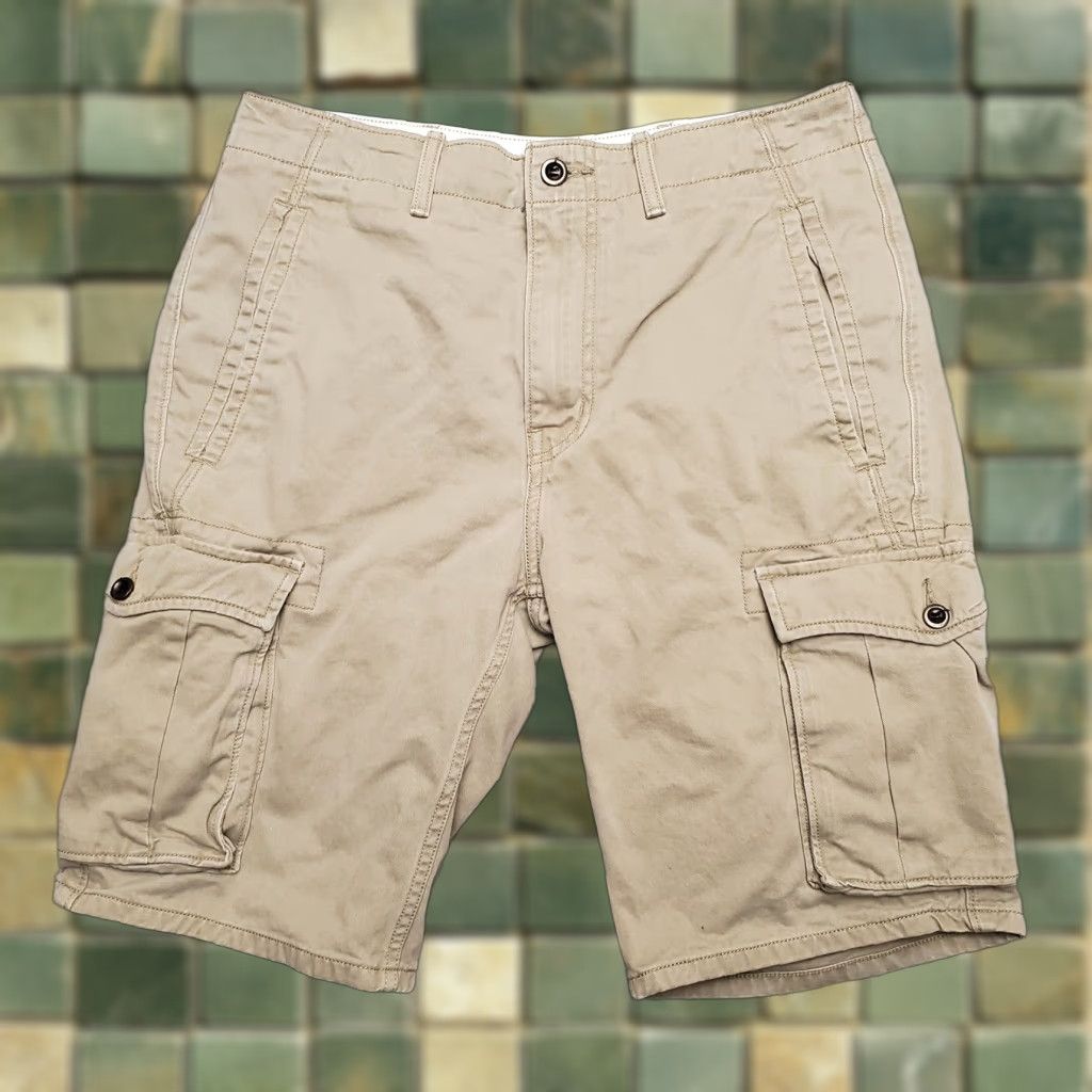Levi's Levis Shorts Mens 30 Beige Cargo Flat Front Twill Utility Outdoor Casual Comfort Size US 30 / EU 46 - 1 Thumbnail