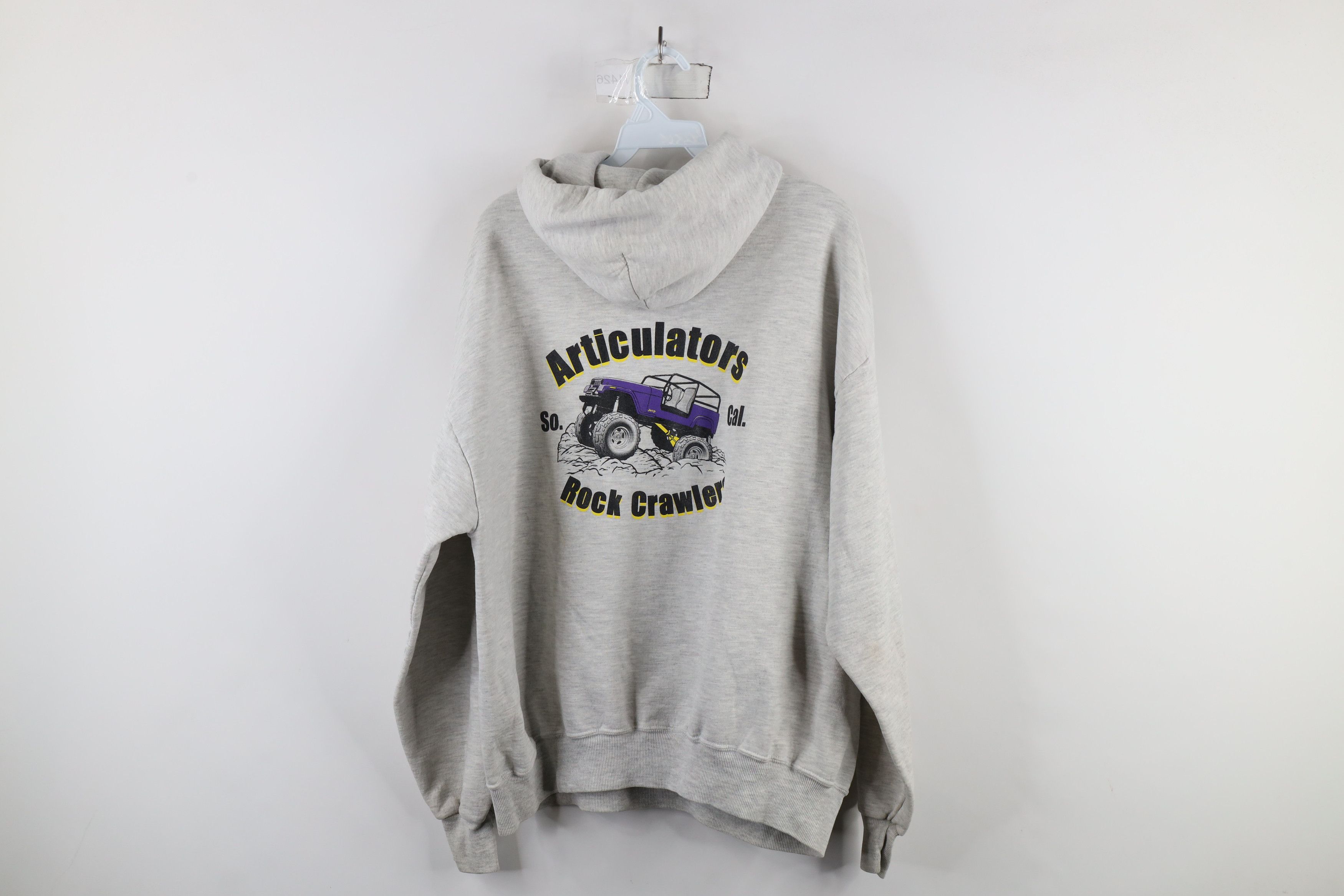 Vintage Vintage 90s Xtreme Articulator Rock Crawlers Hoodie Gray Size US XL / EU 56 / 4 - 14 Thumbnail