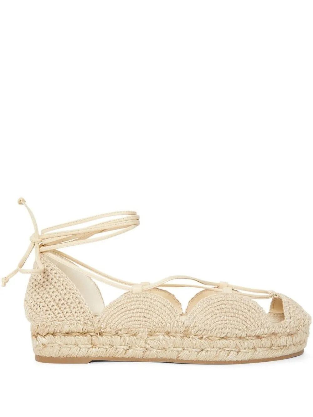 Loewe o1y1025 Espadrilles in Beige Size US 7 / IT 37 - 1 Thumbnail